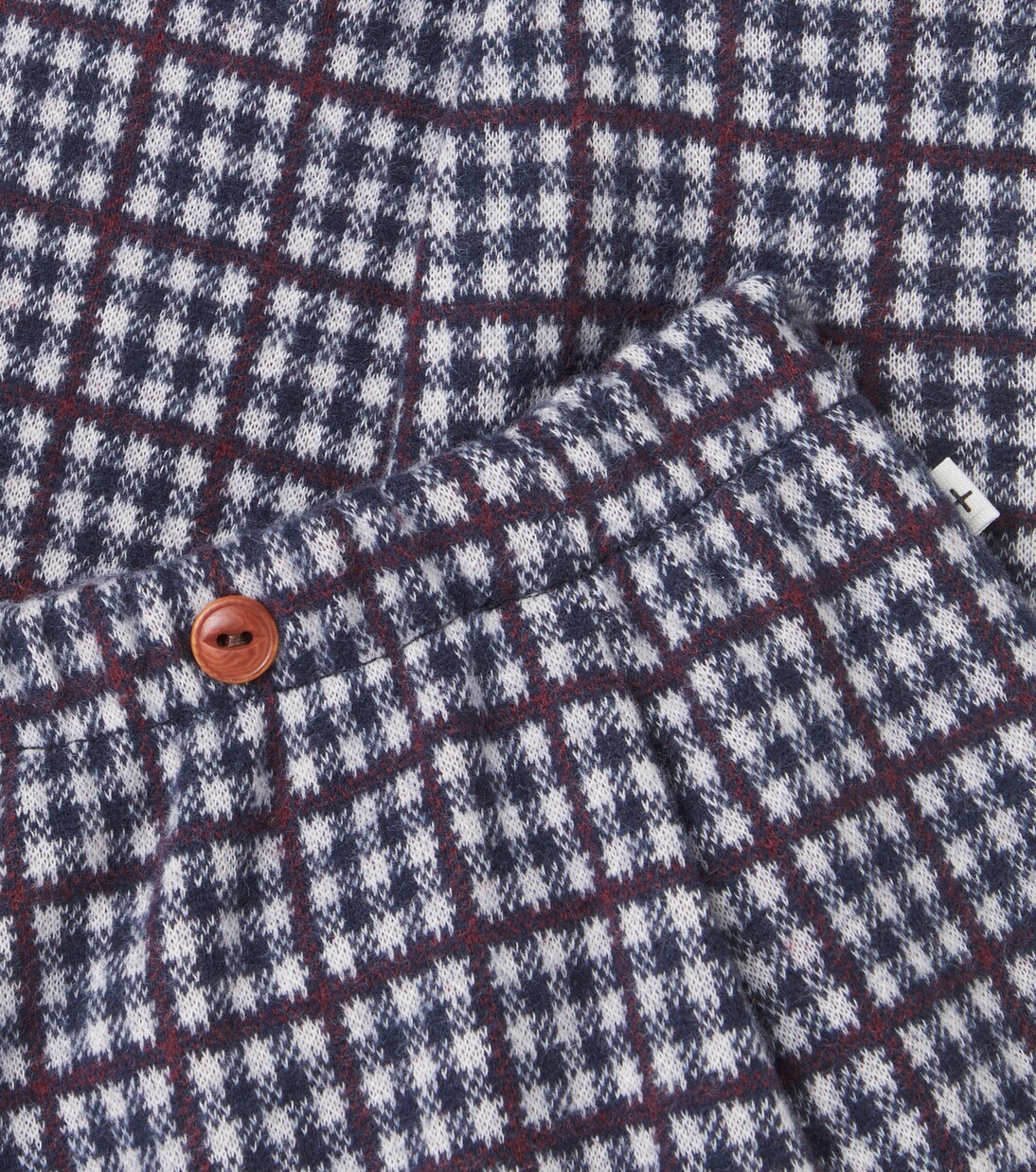 Baby Simon checked cotton-blend pants | 1 + in the Family