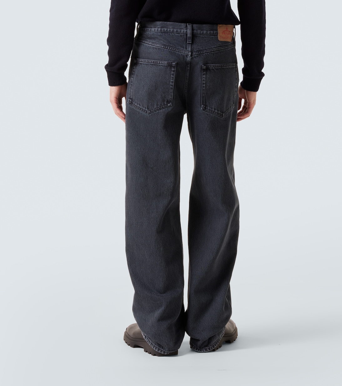 High-Rise Wide-Leg Jeans | Prada