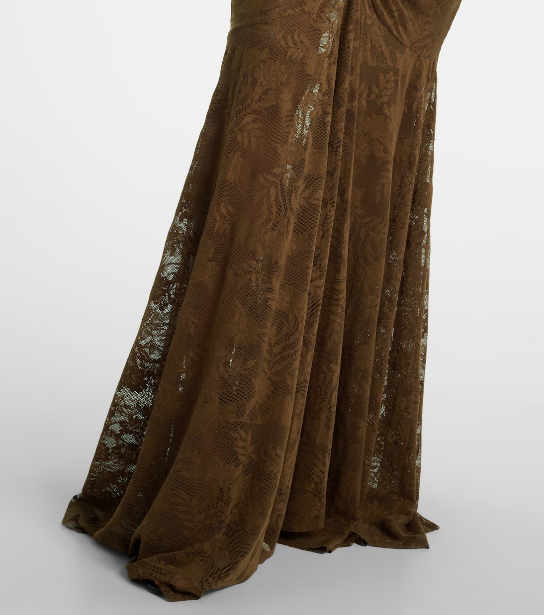 Robe longue en dentelle | Norma Kamali