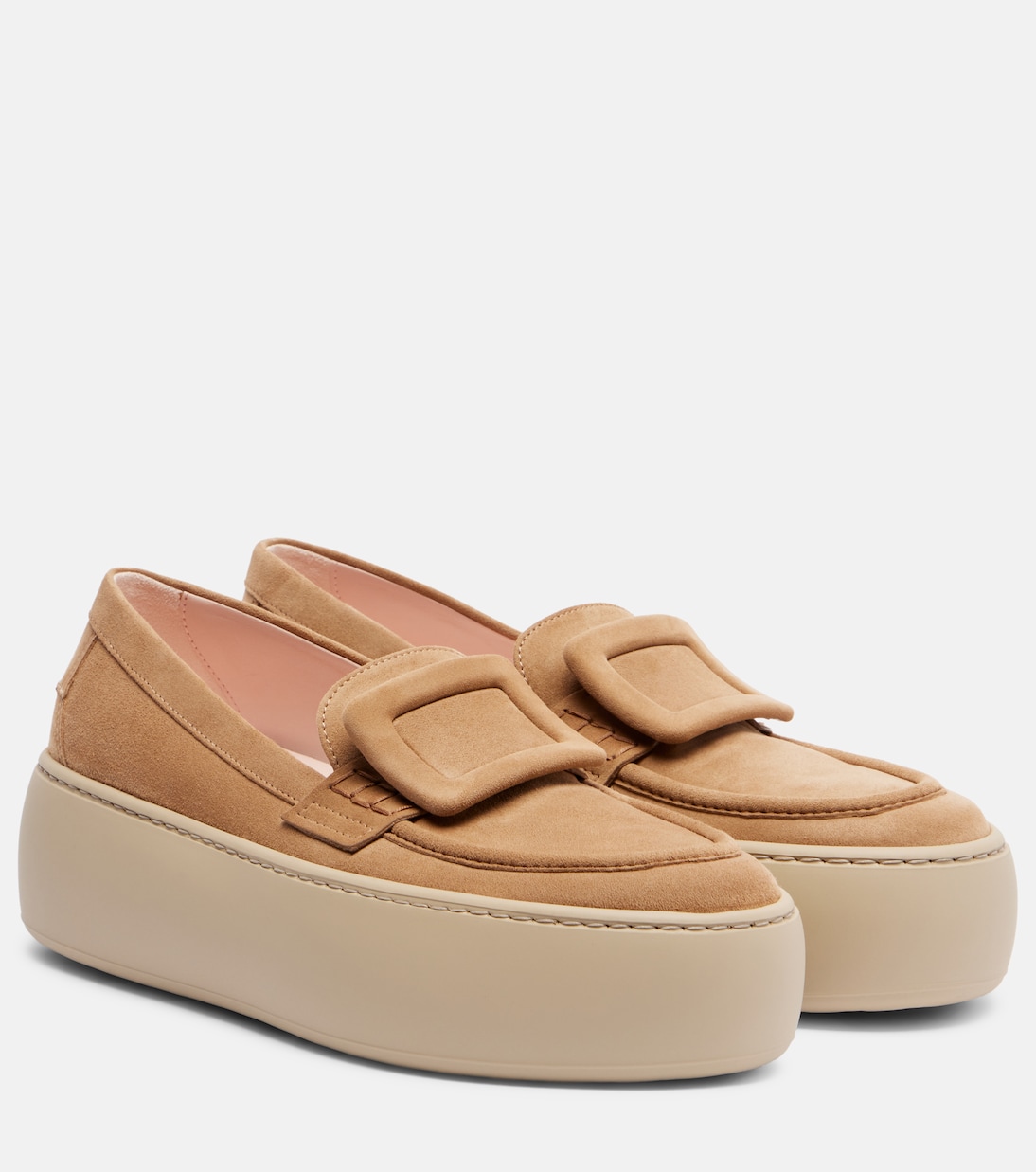 Plateau-Loafers Viv' Up aus Veloursleder | Roger Vivier
