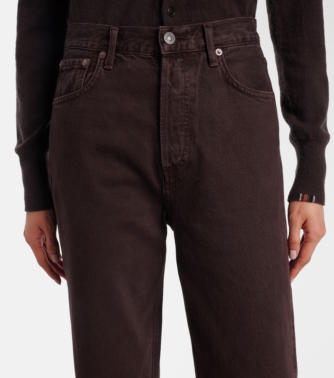 Ren high-rise wide-leg jeans | Agolde