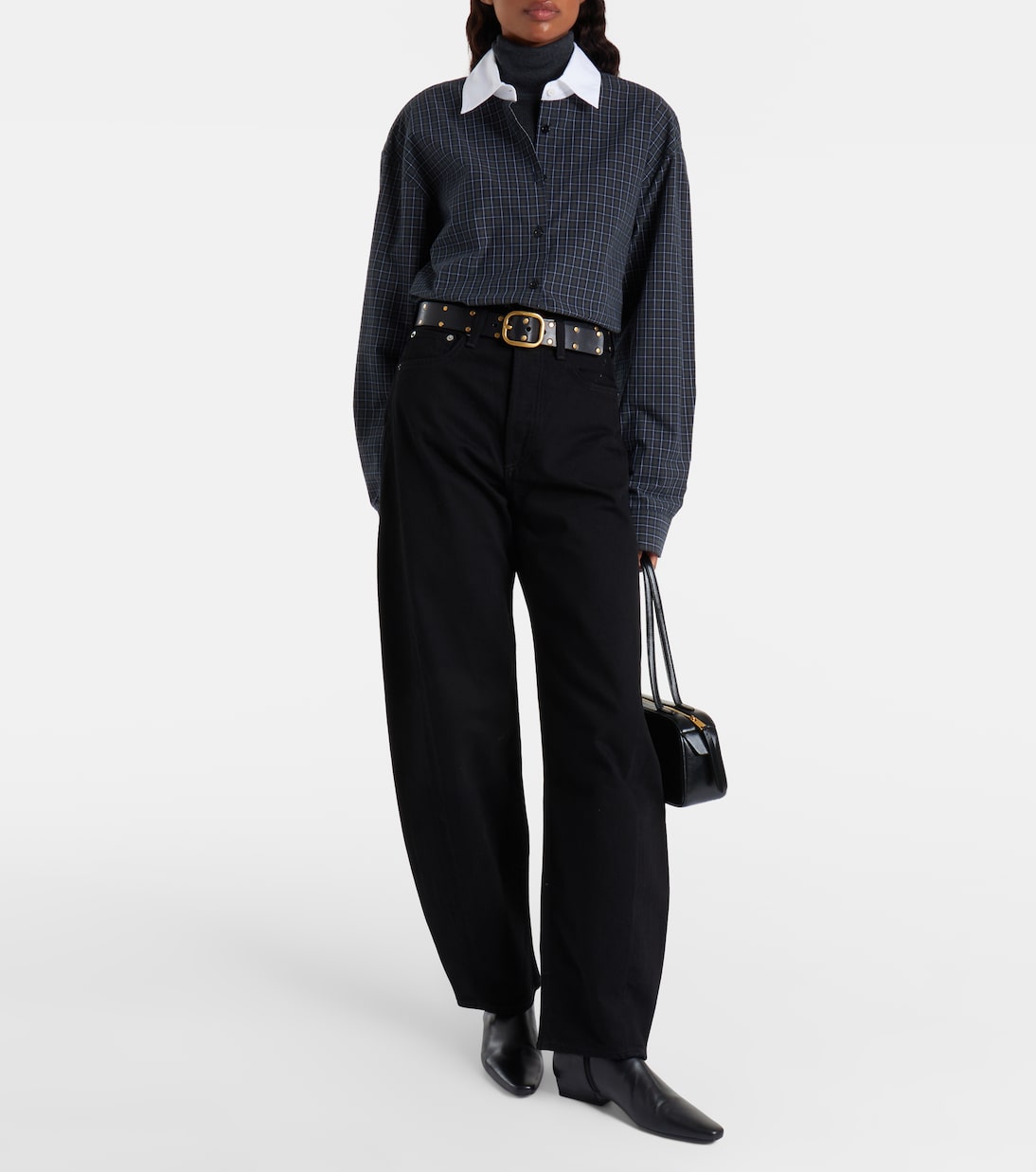 Jeans barrel Luna Pieced de tiro medio | Agolde