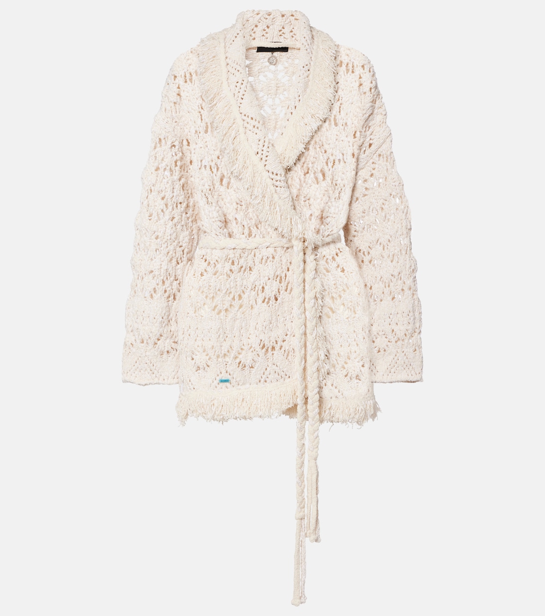 Lagoon Romance cotton-blend cardigan | Alanui