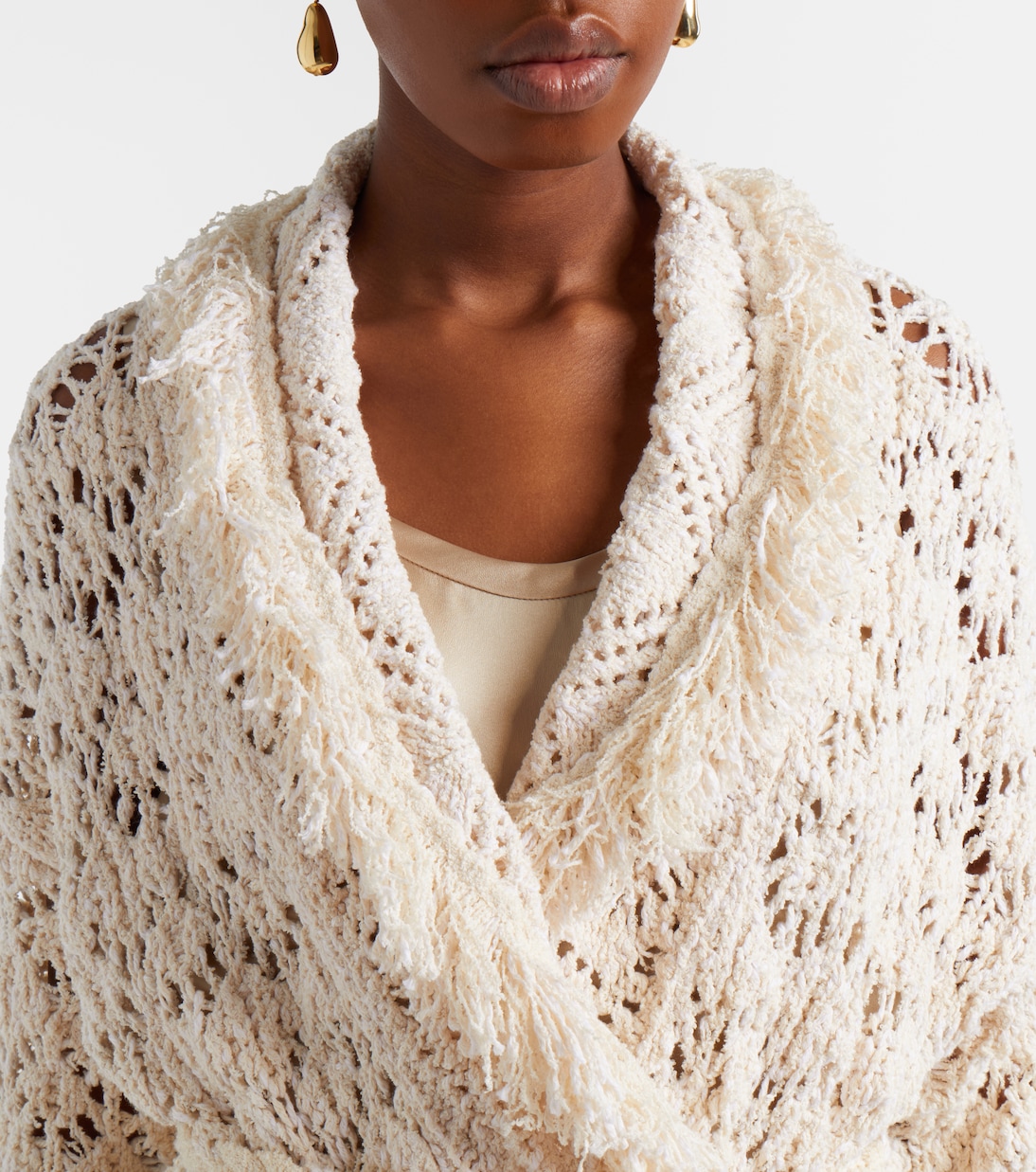 Lagoon Romance cotton-blend cardigan | Alanui