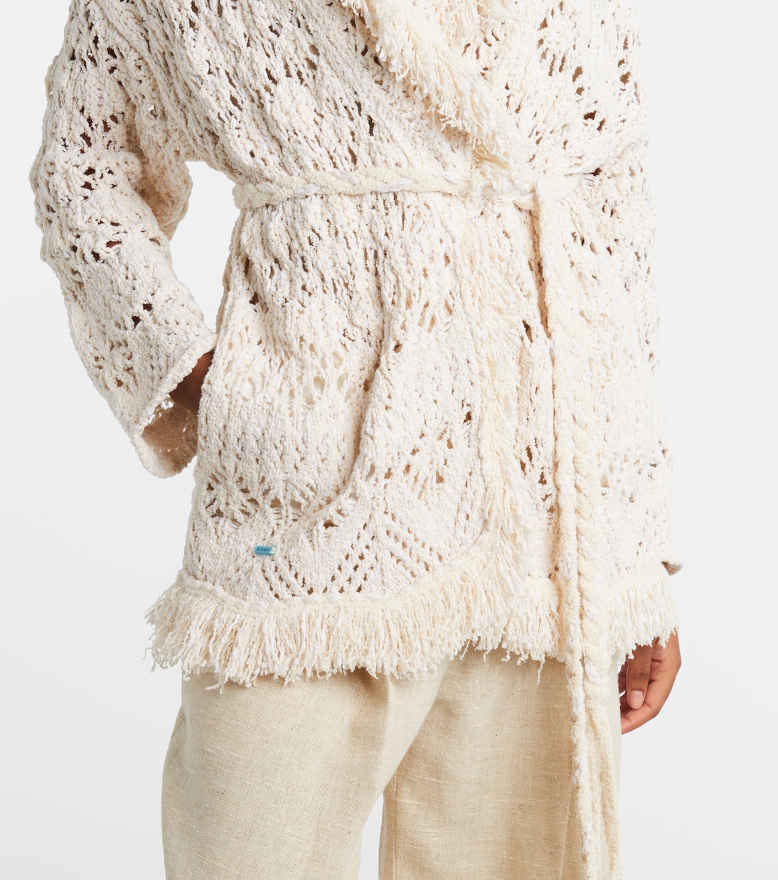 Lagoon Romance cotton-blend cardigan | Alanui