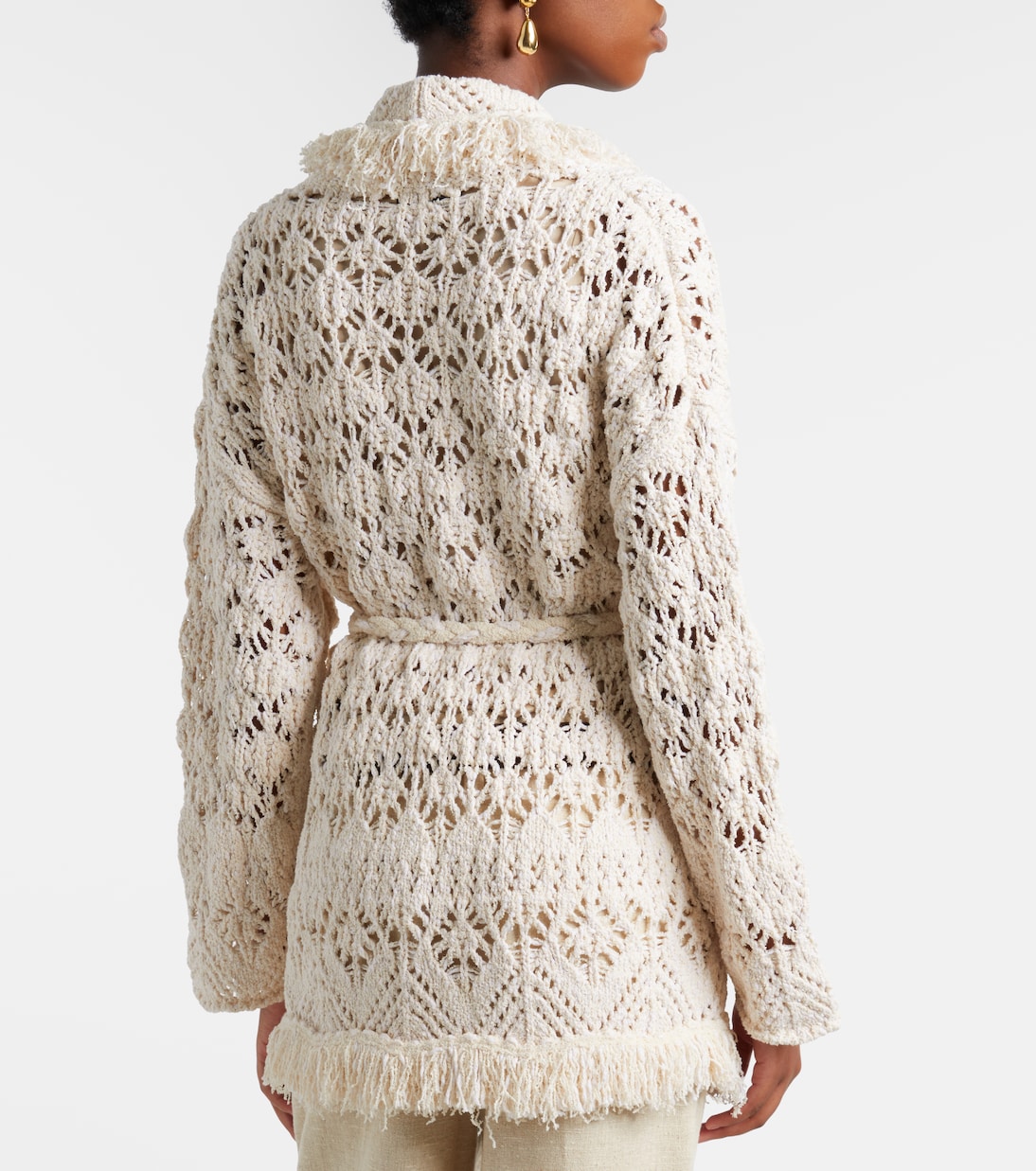 Lagoon Romance cotton-blend cardigan | Alanui