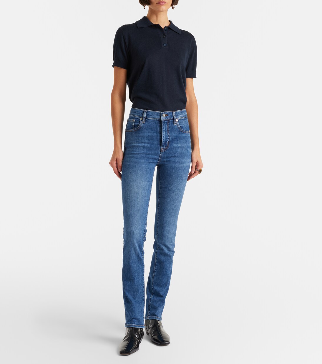 Pencil high-rise slim jeans | Frame