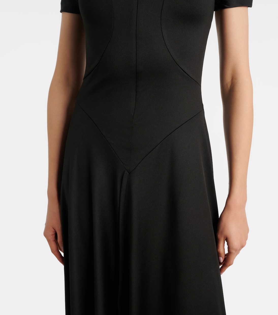 Asymmetric midi dress | Victoria Beckham