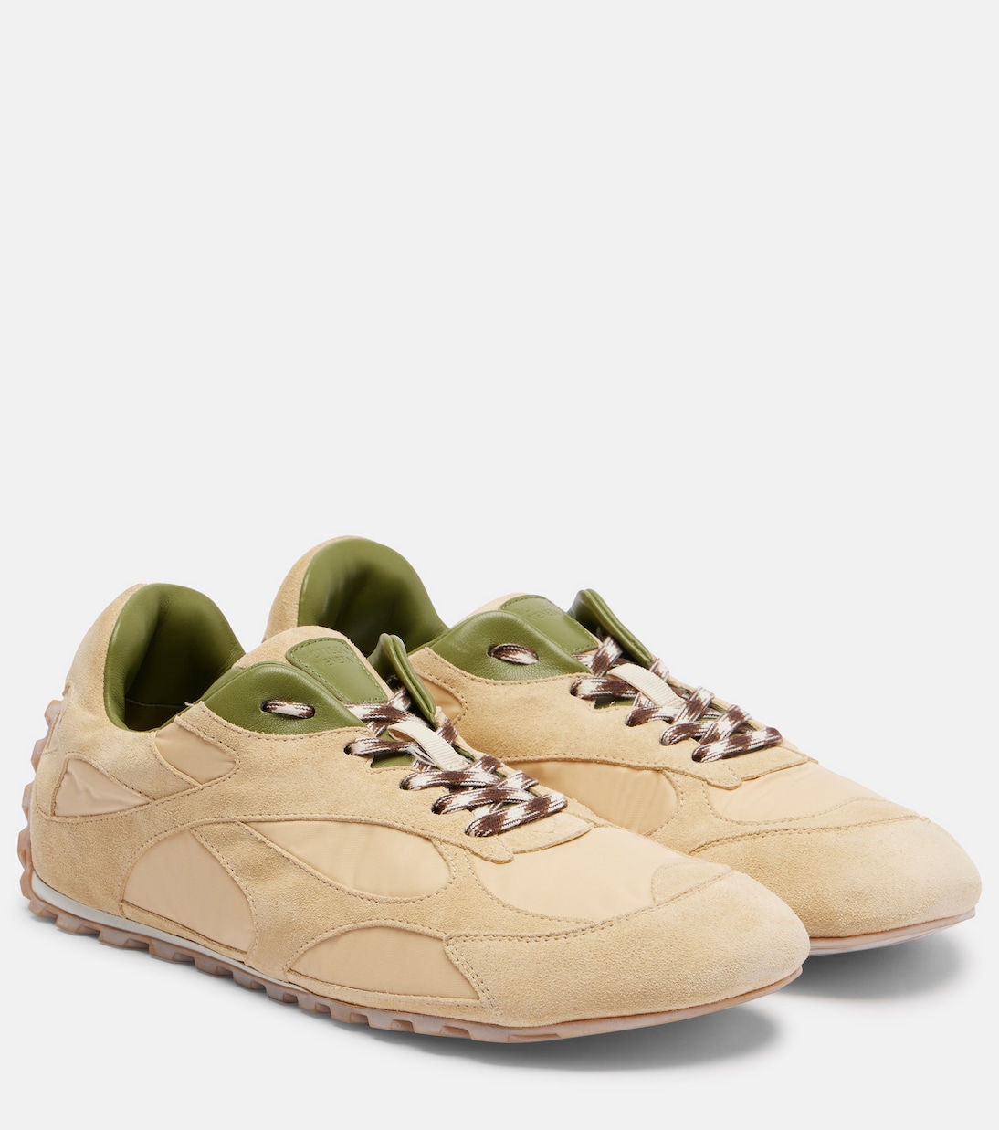 Orbit Flash suede-trimmed sneakers | Bottega Veneta