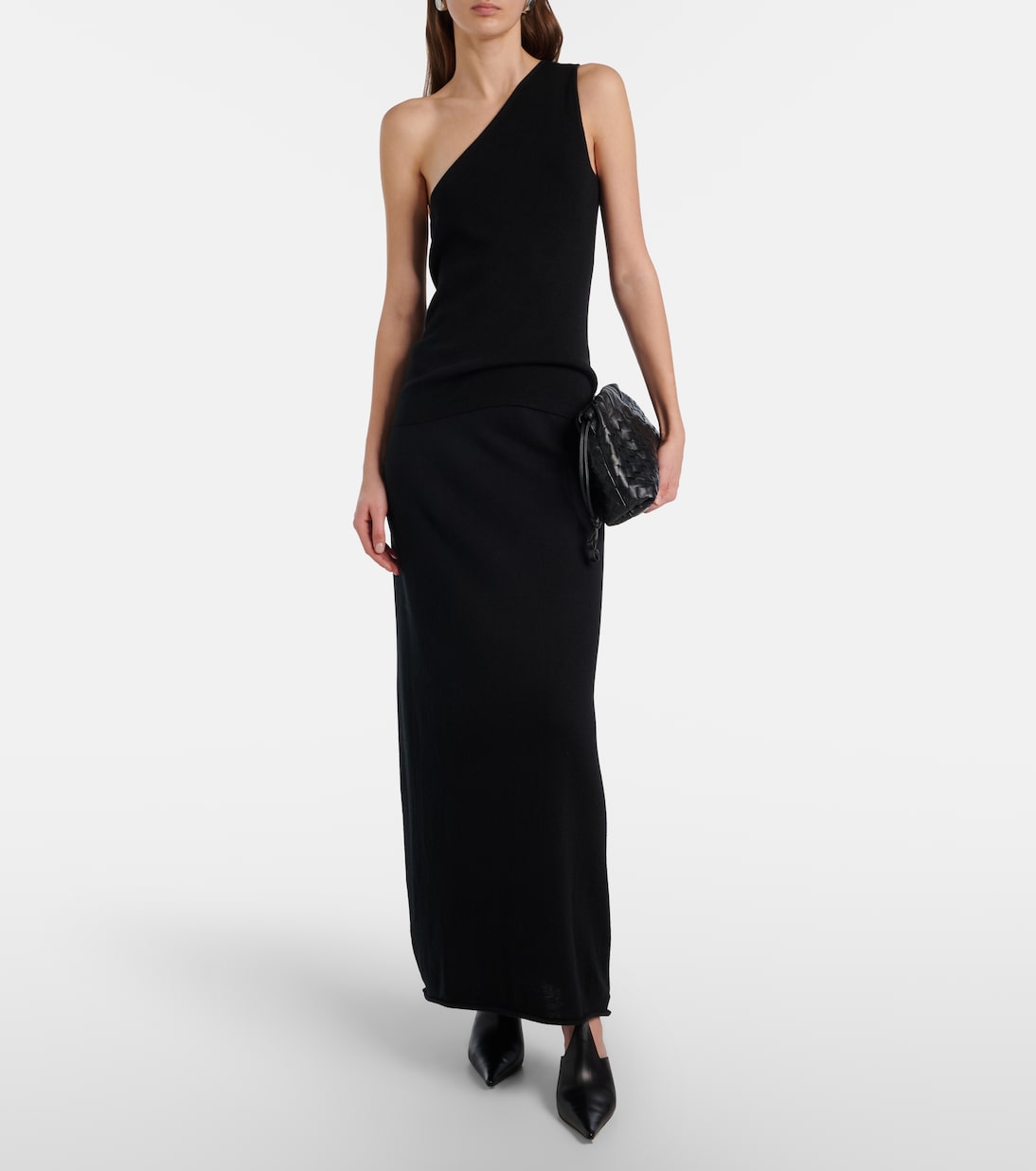 One-Shoulder-Top aus Baumwolle und Kaschmir | Lisa Yang