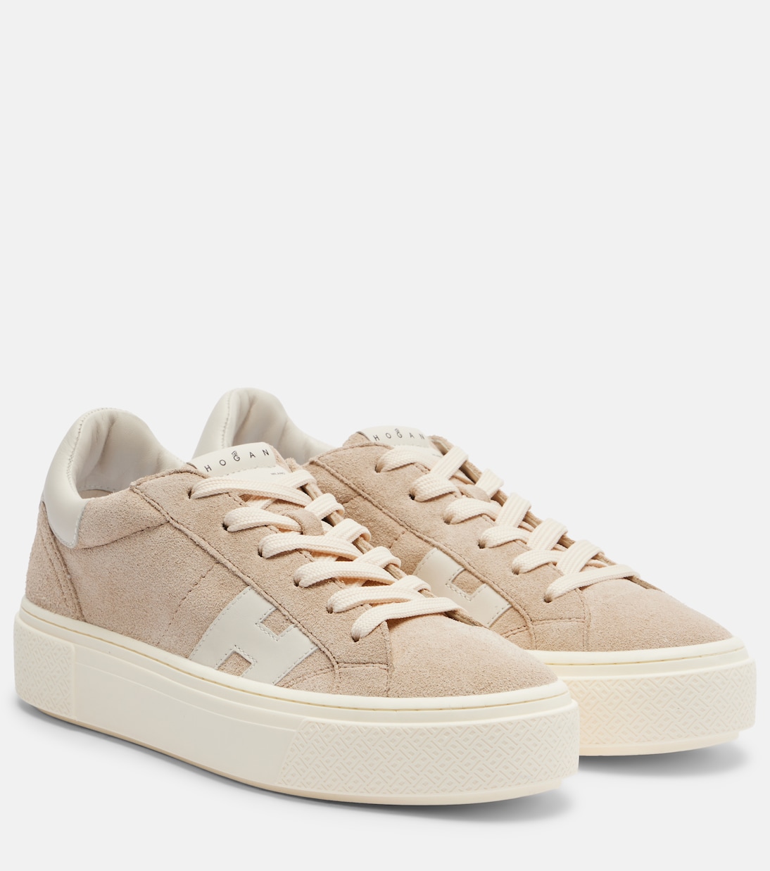 H705 Allacciato H suede platform sneakers | Hogan