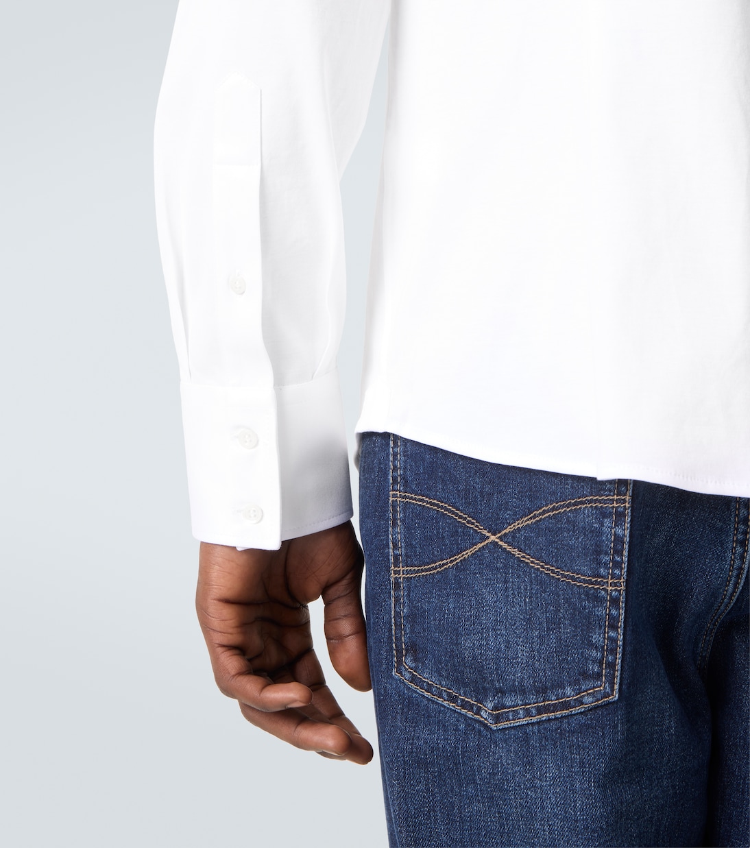 Hemd aus Baumwollpopeline | Brunello Cucinelli