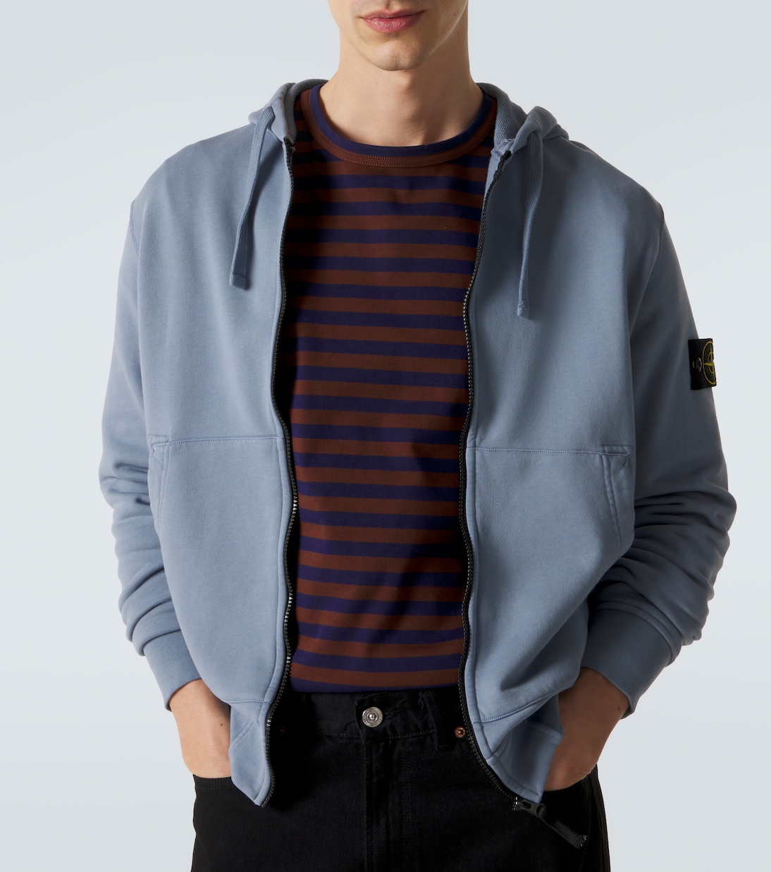 Sweat-shirt à capuche en coton | Stone Island