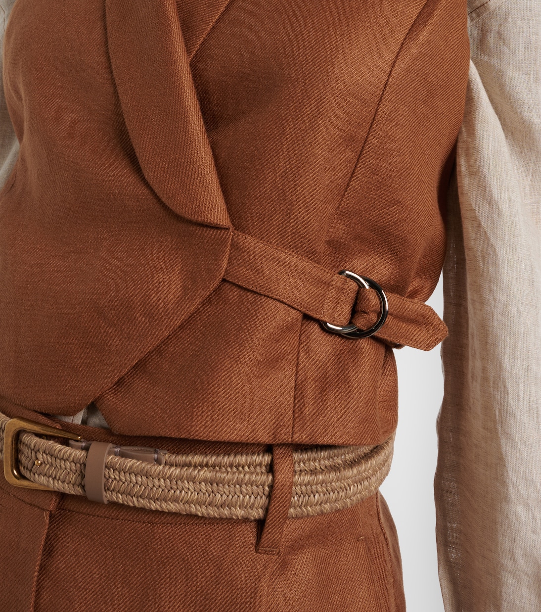 Monili linen vest | Brunello Cucinelli