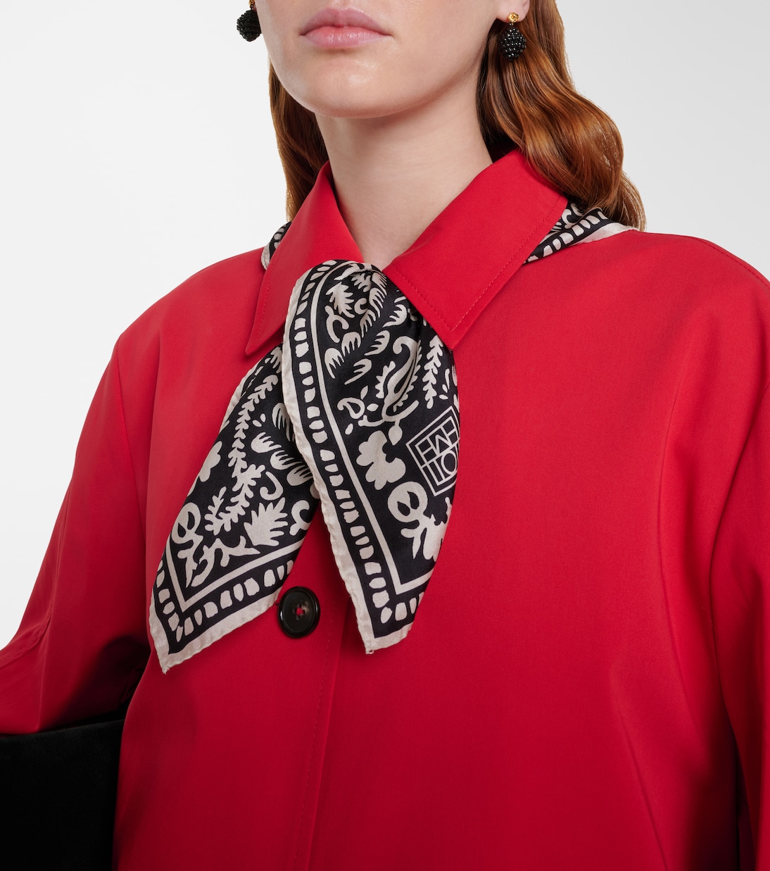 Floral silk scarf | Toteme