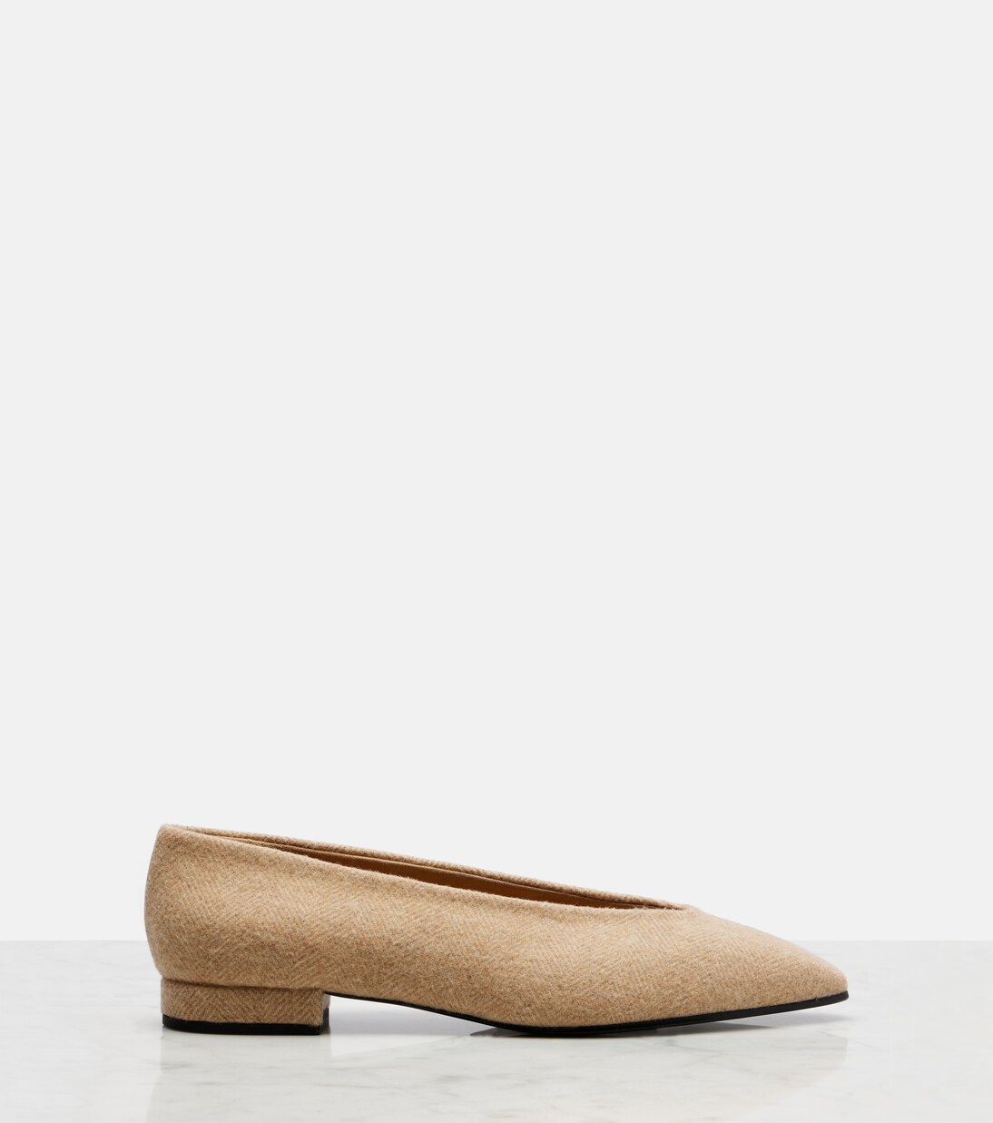 Rebecca herringbone ballet flats | Loro Piana