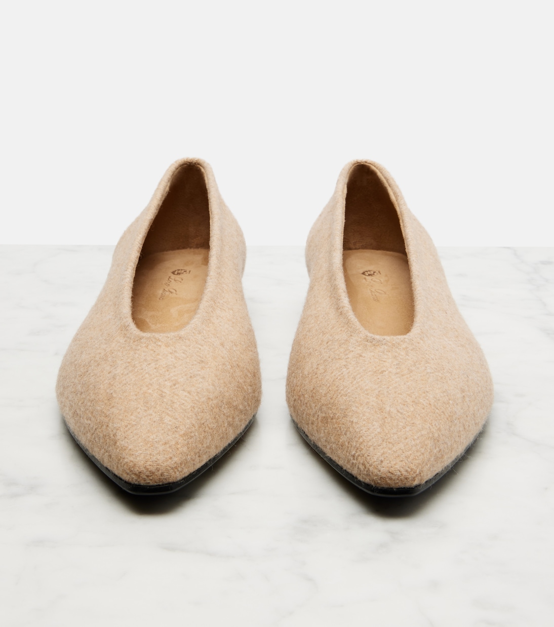 Rebecca herringbone ballet flats | Loro Piana