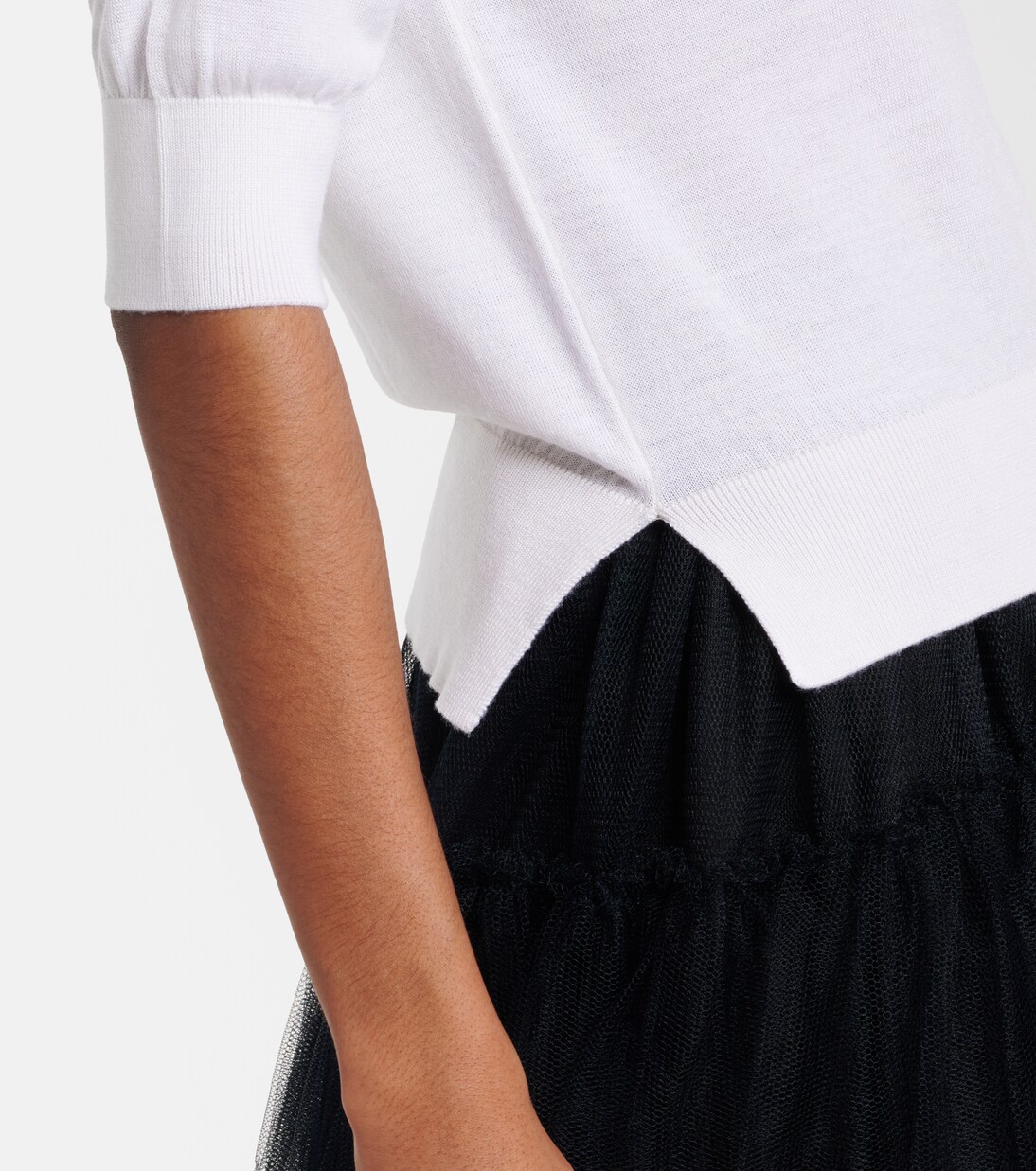 Embellished wool and silk top | Simone Rocha