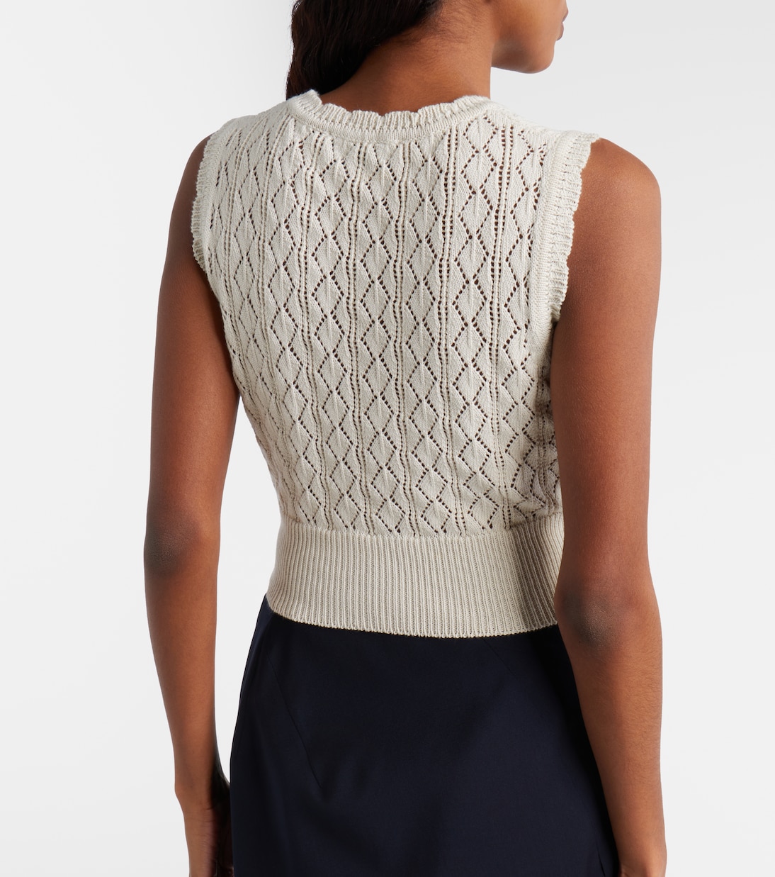 Ella cropped cotton sweater vest | Vivienne Westwood
