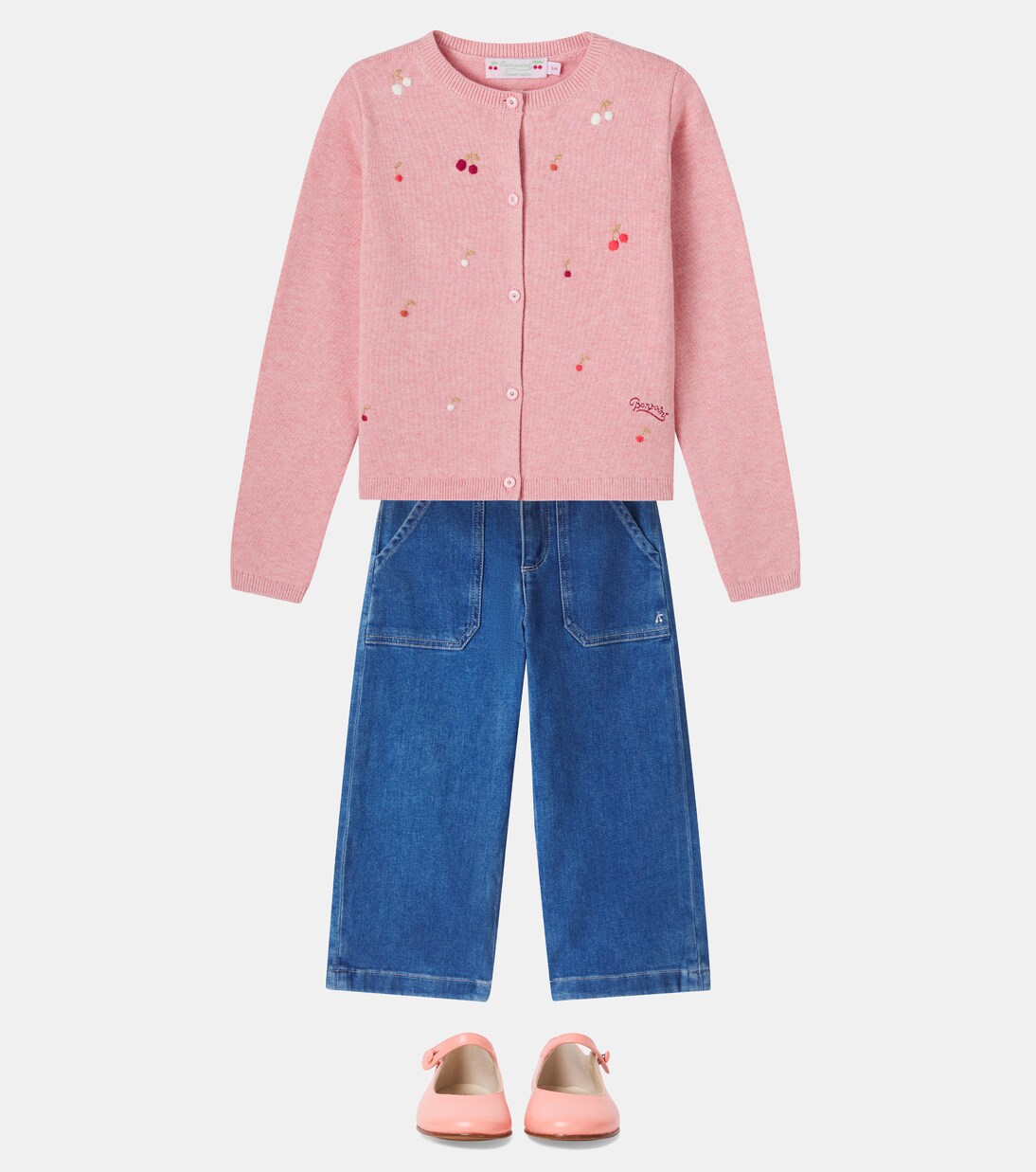 Cardigan Lilith brodé en coton | Bonpoint