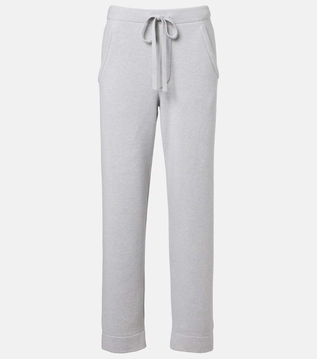 Cashmere straight pants with rose quartz | God's True Cashmere
