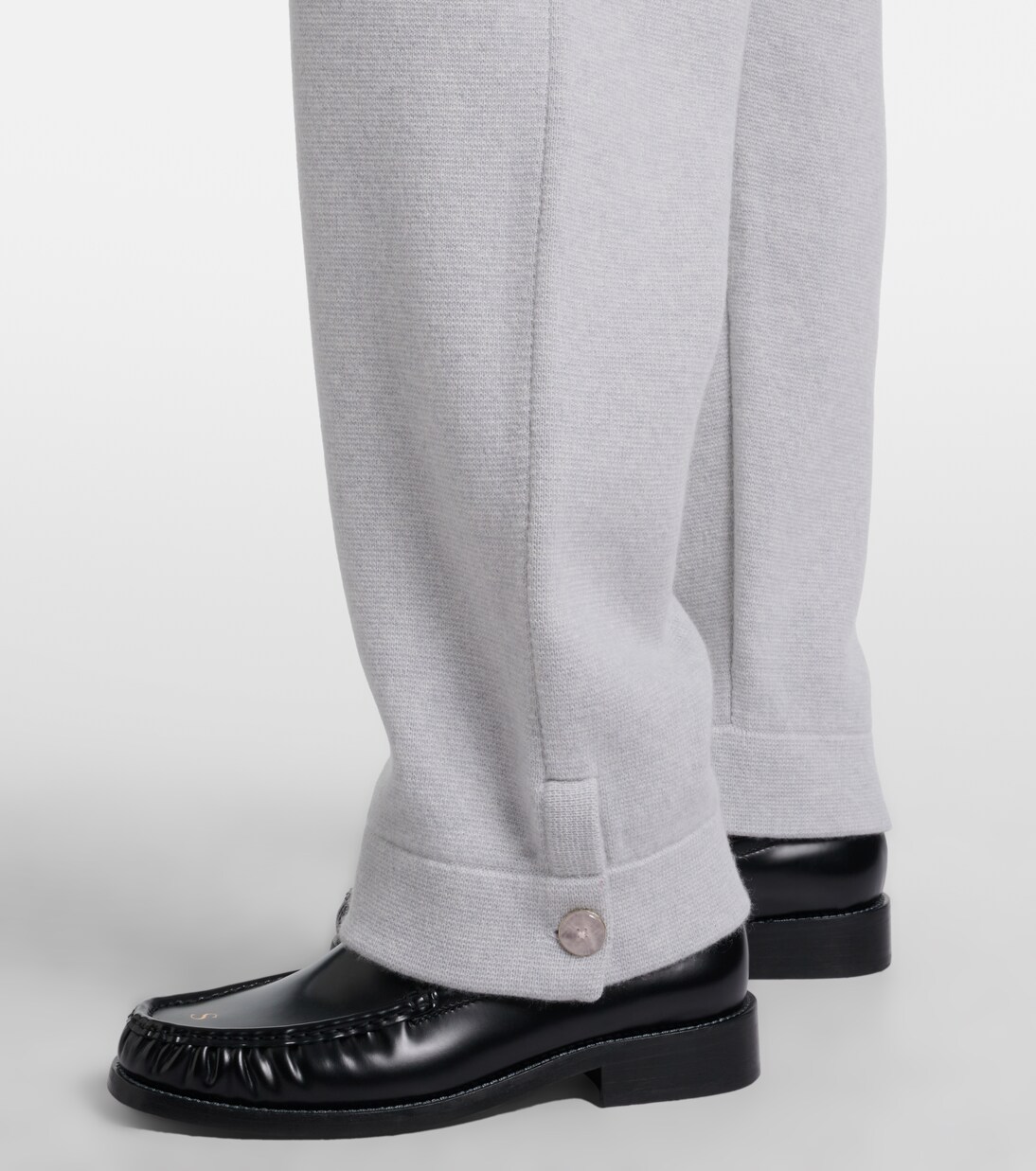 Cashmere straight pants with rose quartz | God's True Cashmere