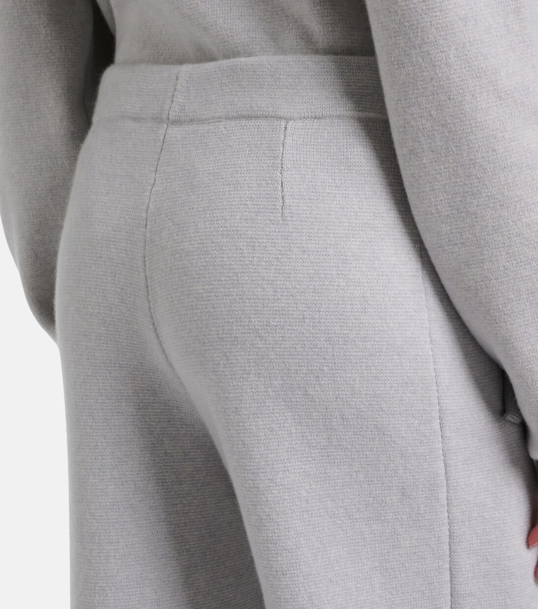 Cashmere straight pants with rose quartz | God's True Cashmere