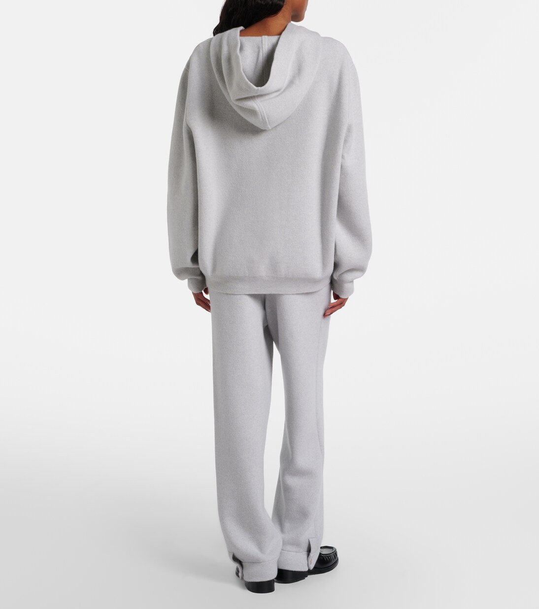 Cashmere straight pants with rose quartz | God's True Cashmere