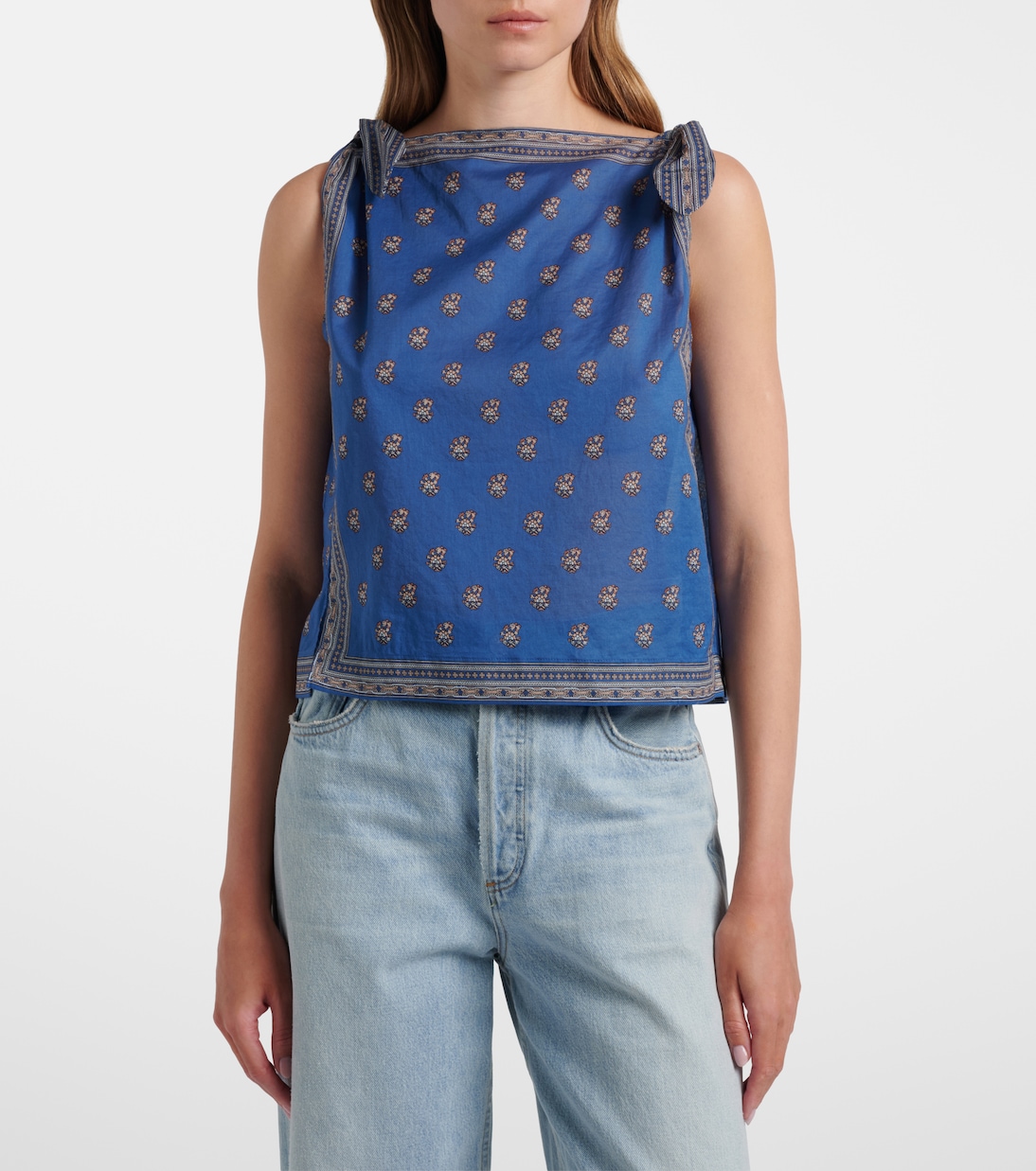 Amalia printed cotton top | Dôen