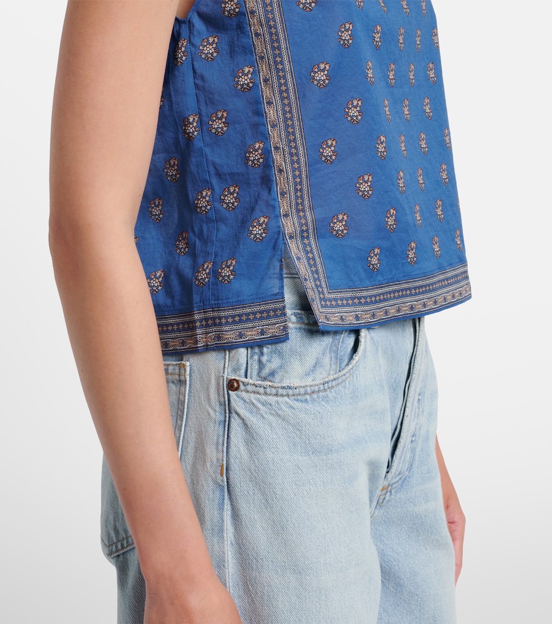 Amalia printed cotton top | Dôen