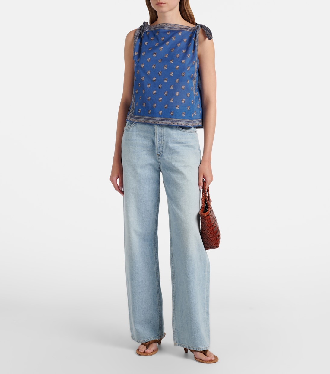 Amalia printed cotton top | Dôen