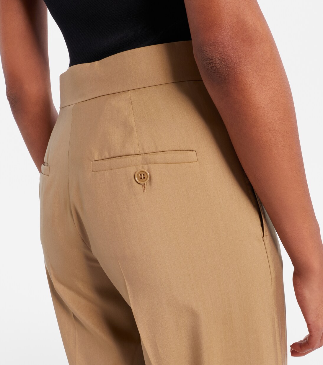 Weite Hose Bronte aus Wolle und Seide | Max Mara