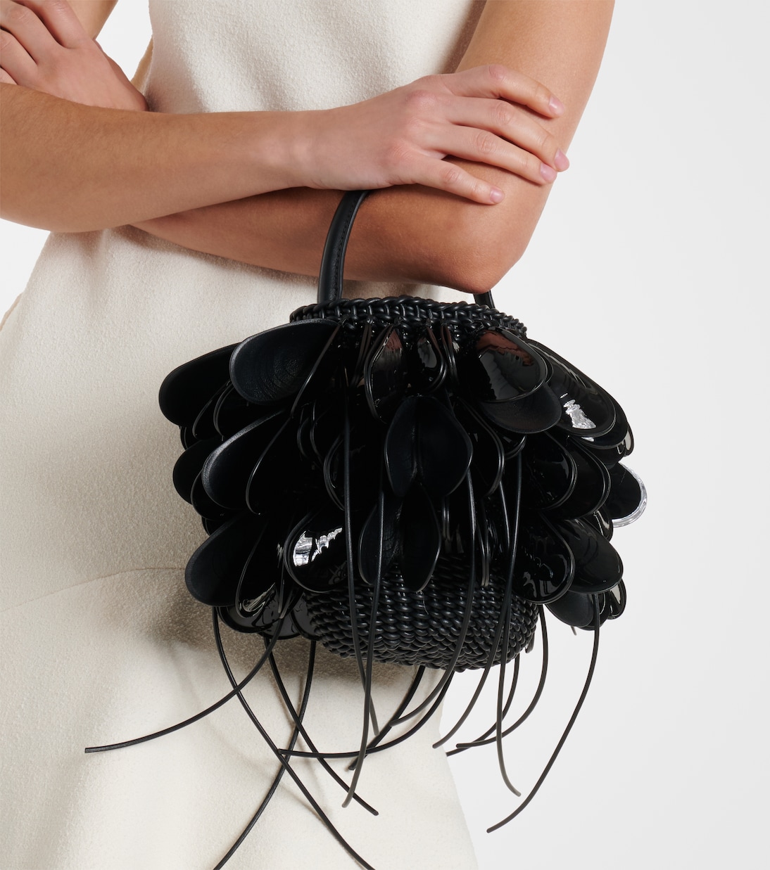 Shell Small leather bucket bag | Loewe