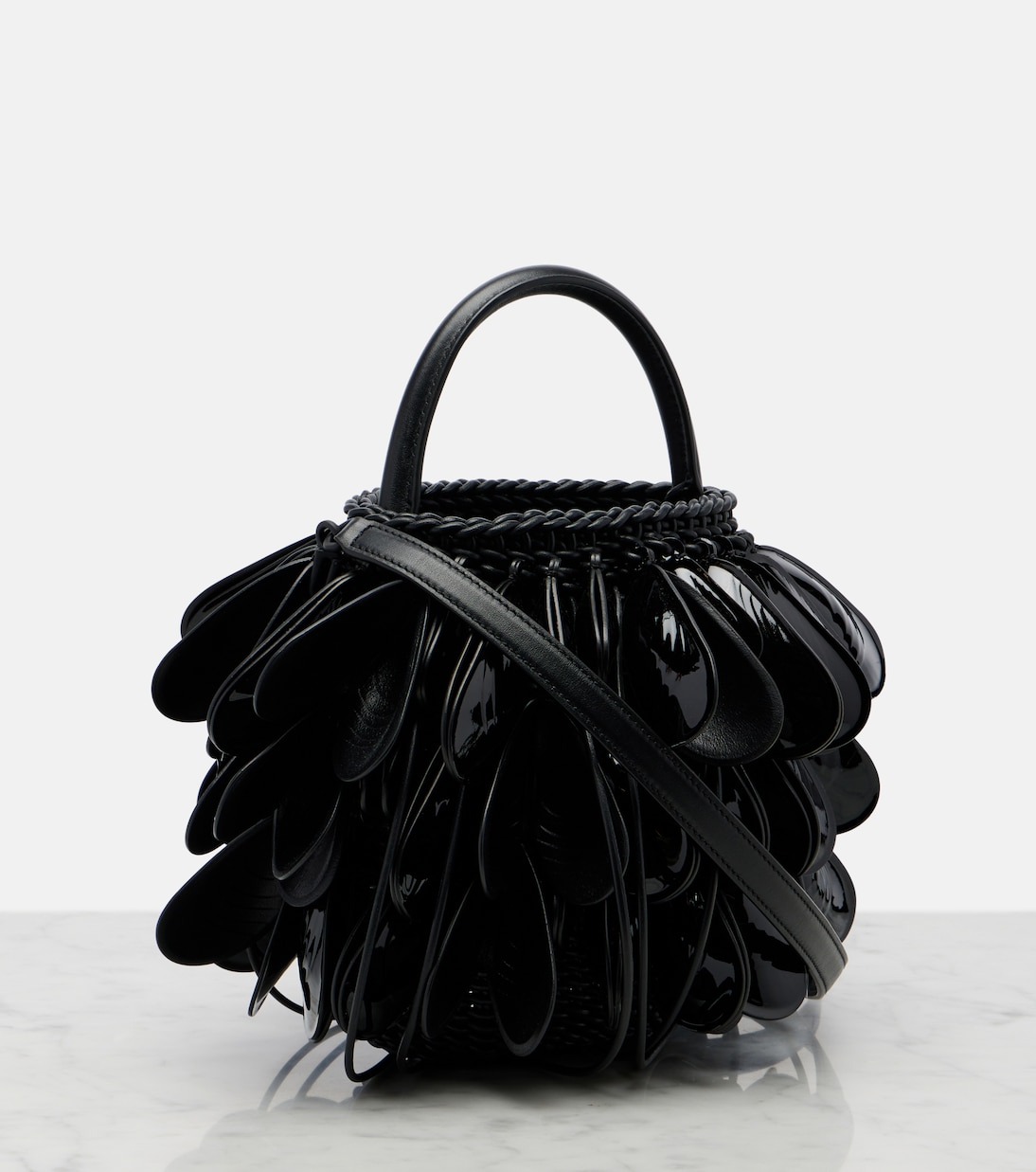 Shell Small leather bucket bag | Loewe
