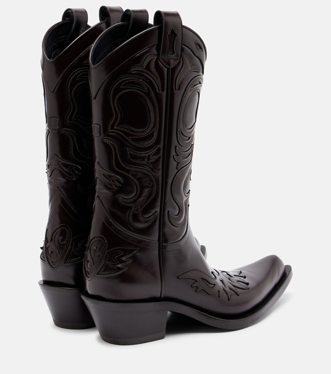 Bouni leather cowboy boots | Acne Studios