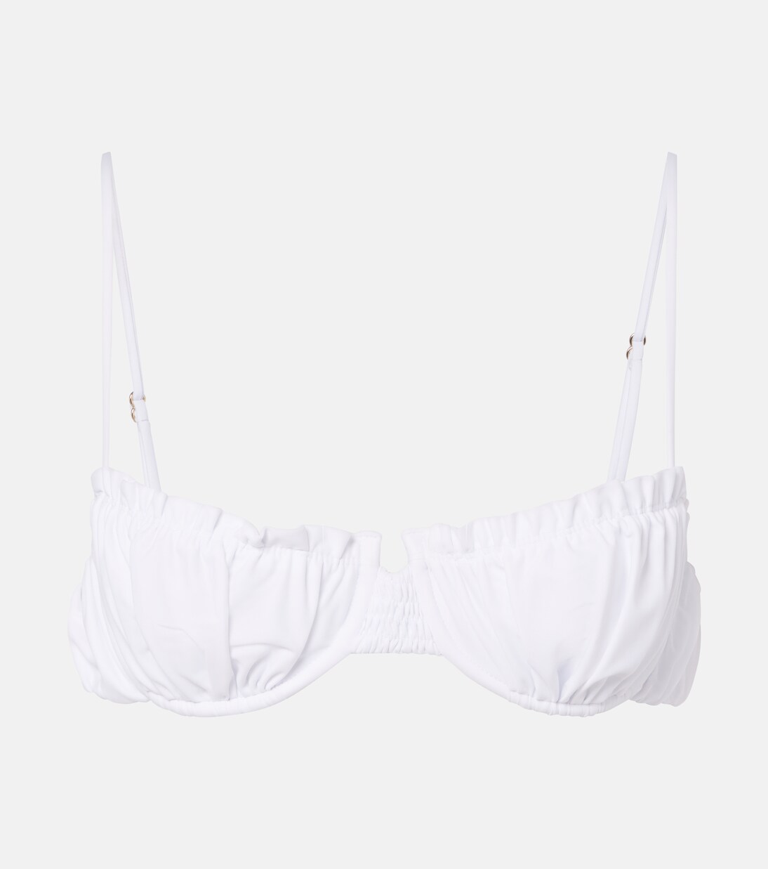 Esterel ruched bikini top | Faithfull