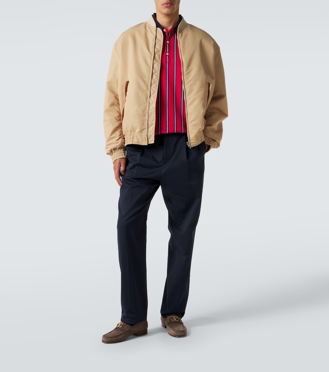VLogo striped polo shirt | Valentino