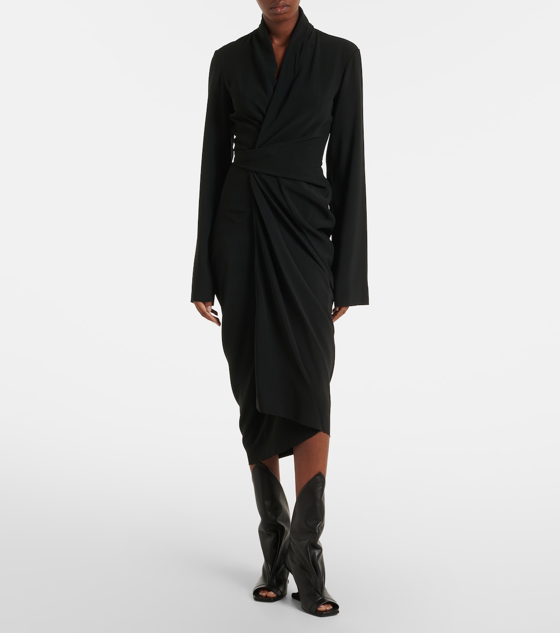 Draped wrap dress | Rick Owens
