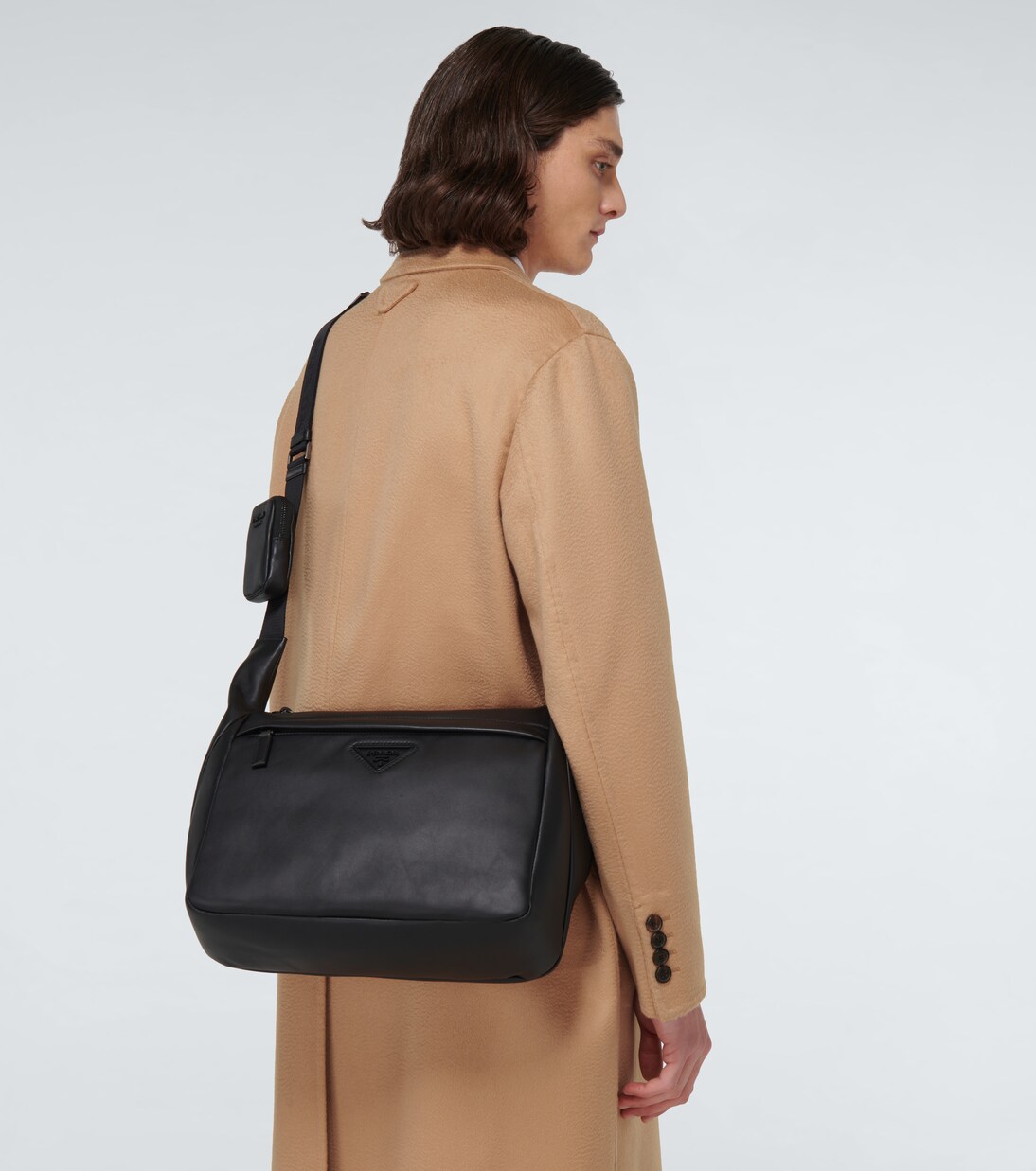 Leather shoulder bag | Prada