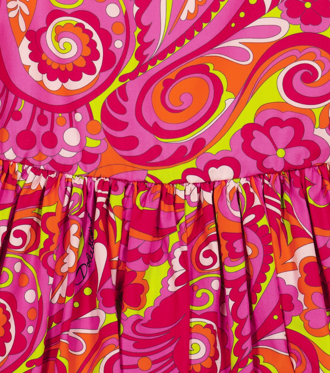 Robe imprimée en coton | Dolce&Gabbana Kids