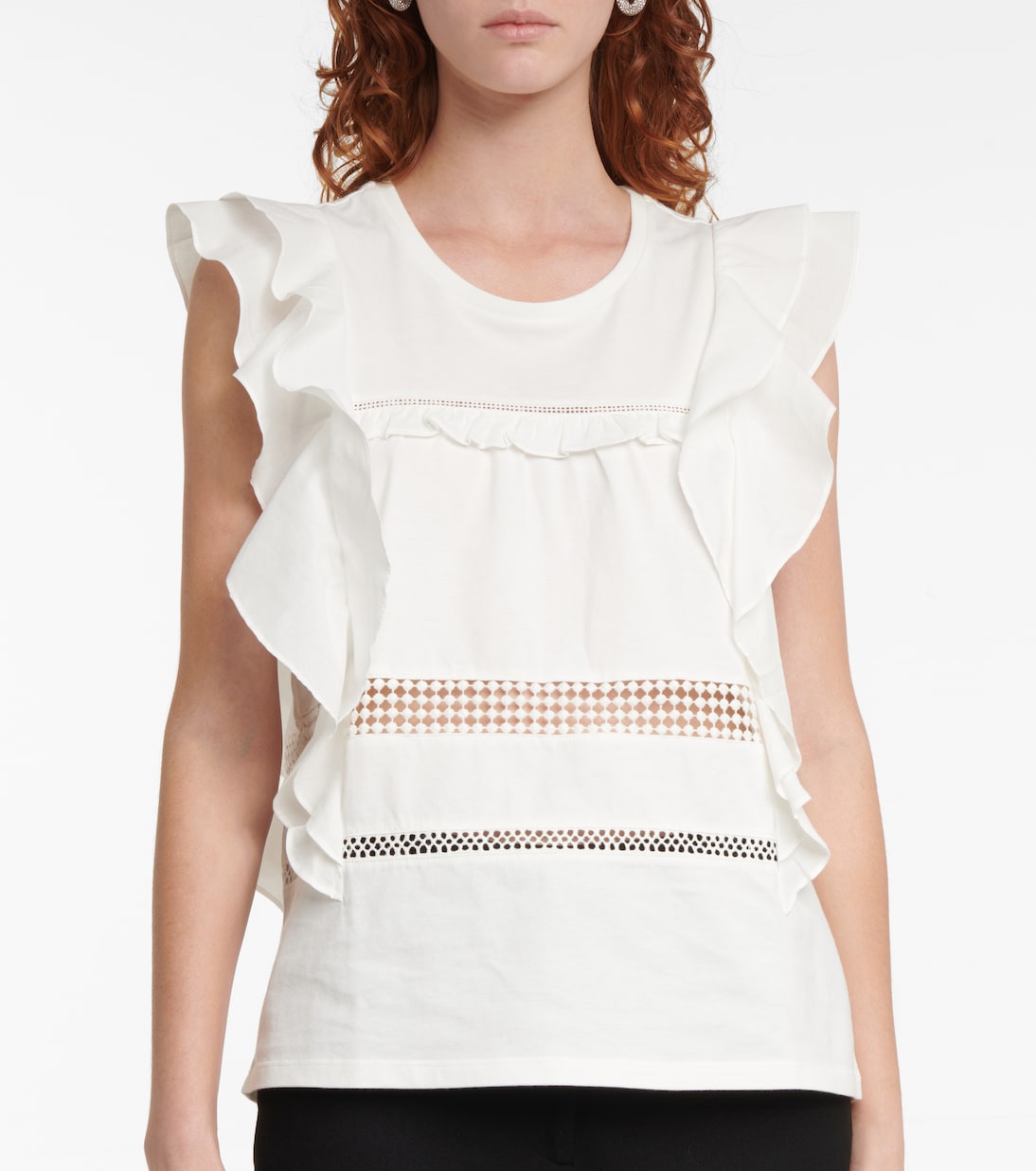 Top Lace Lines aus Baumwolle | Dorothee Schumacher