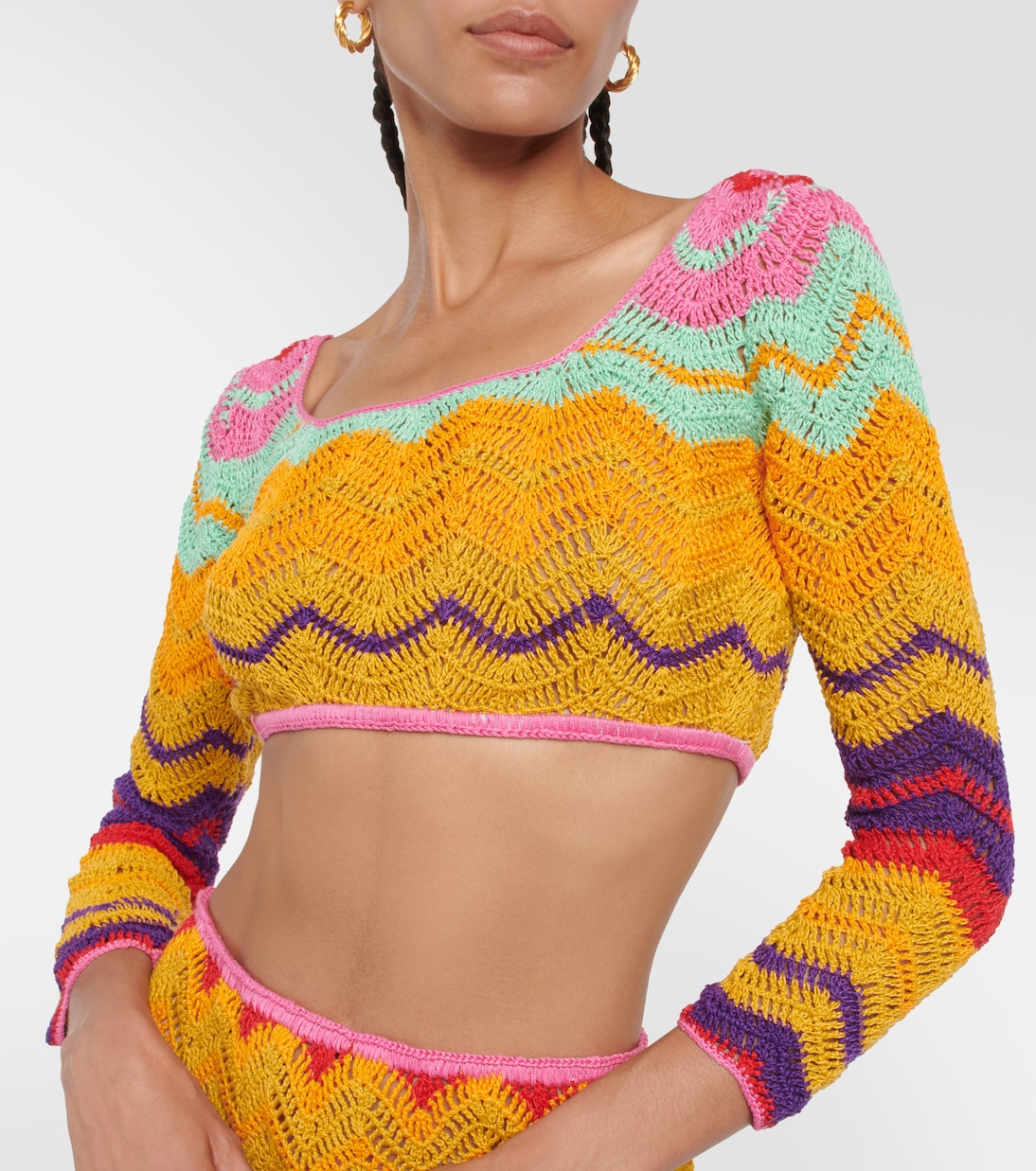 Cropped-Top aus Häkelstrick | Anna Kosturova