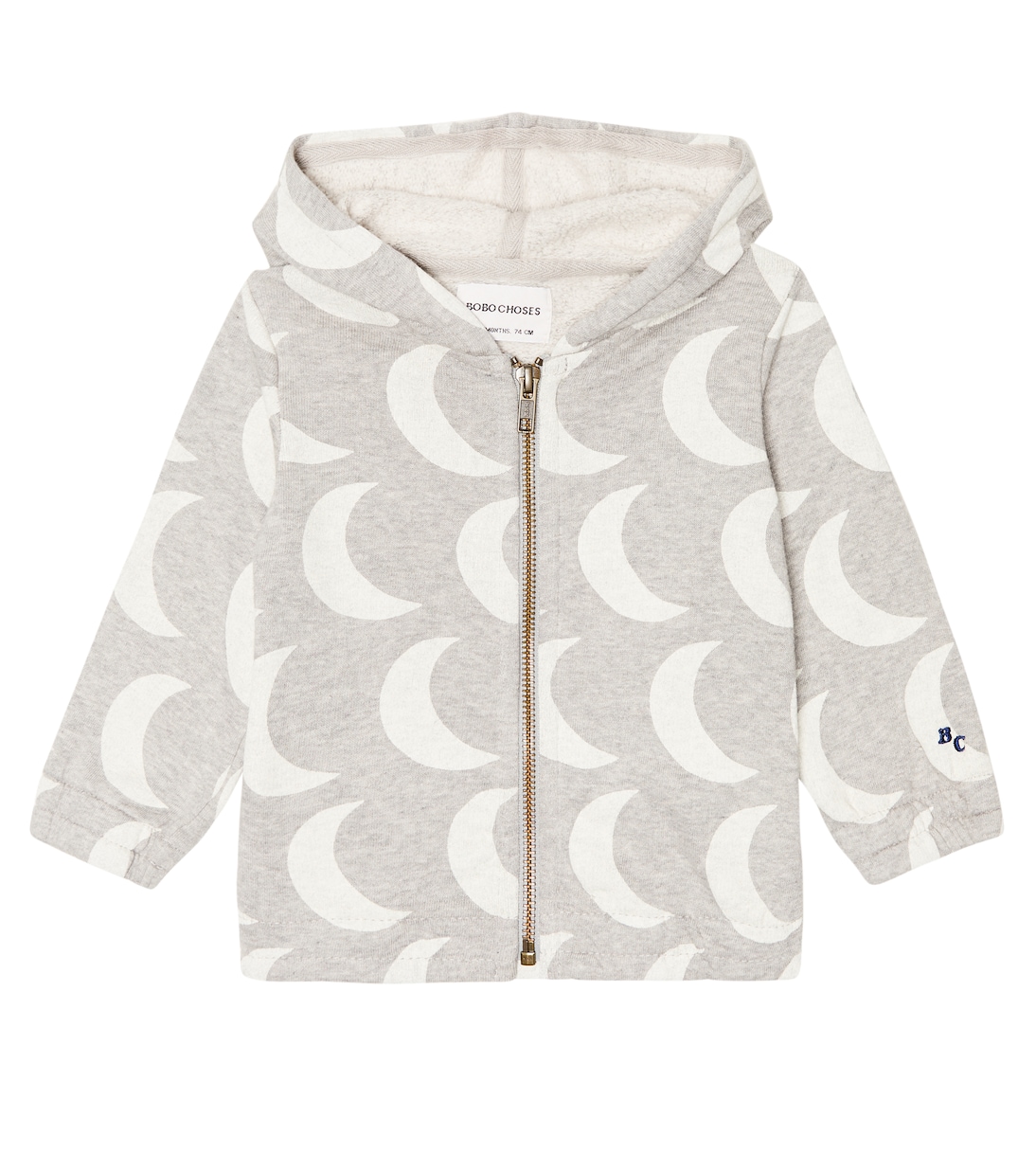 Baby printed cotton hoodie | Bobo Choses