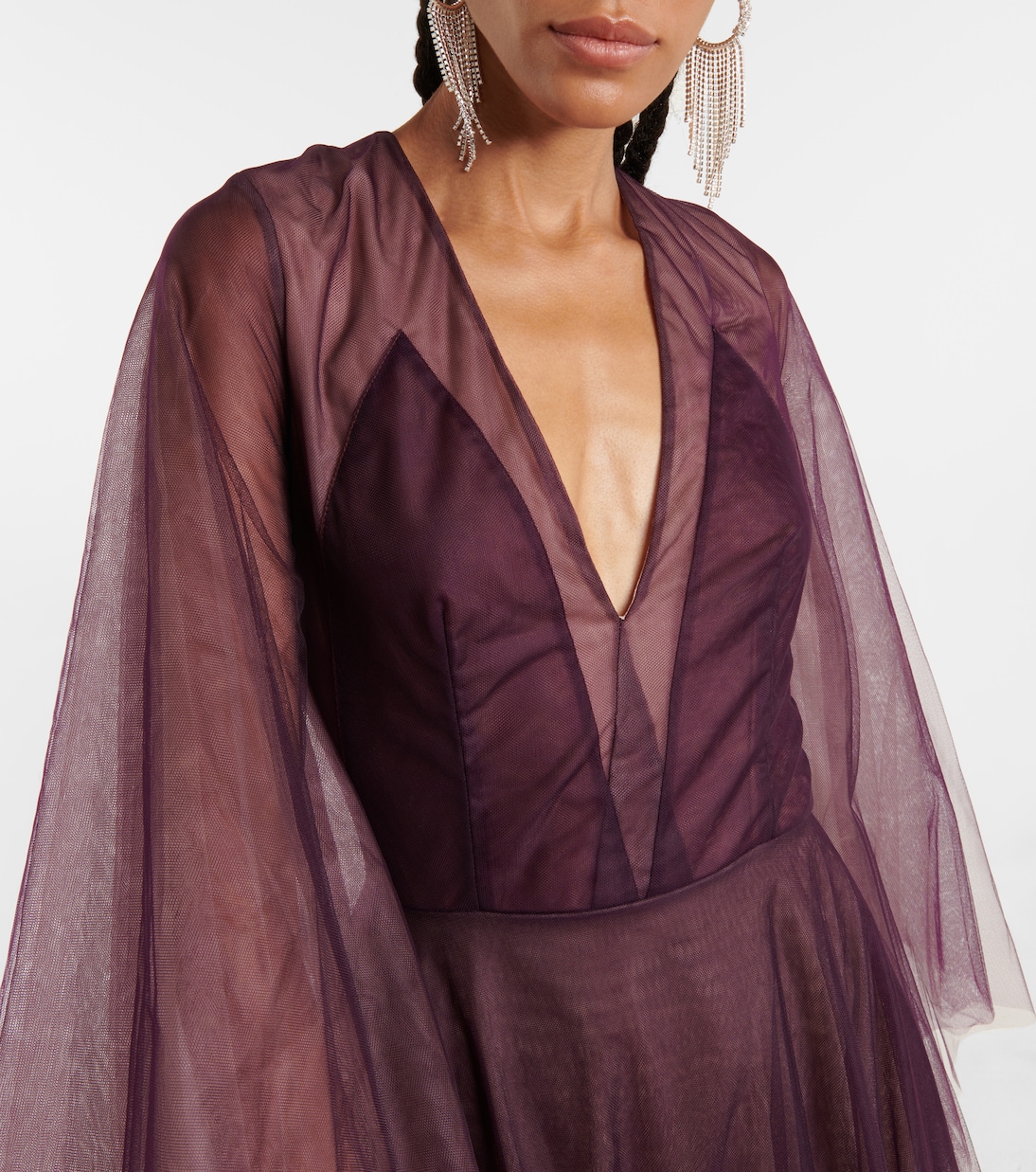 Robe Jolie aus Tüll | Costarellos