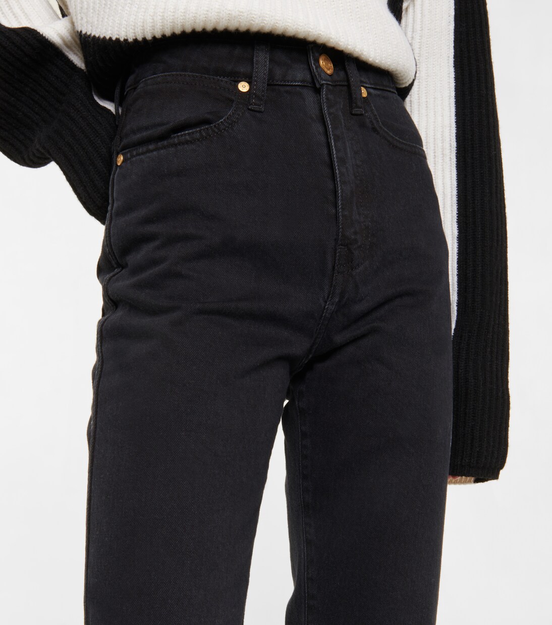 Fulham high-rise straight jeans | Joseph