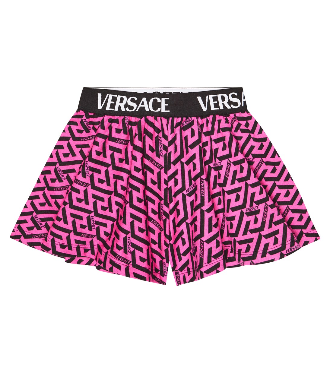 La Greca Signature cotton shorts | Versace Kids