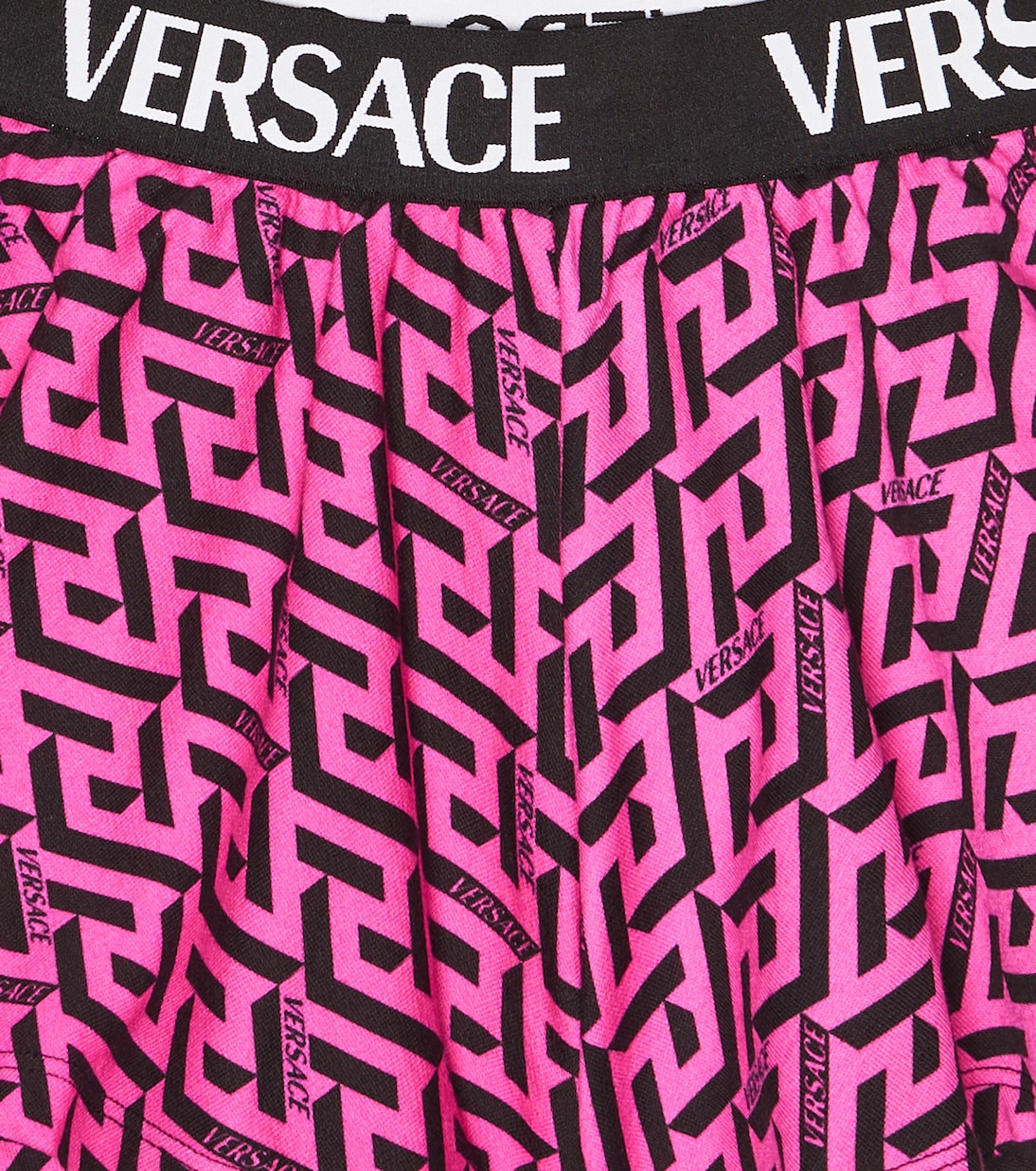 La Greca Signature cotton shorts | Versace Kids