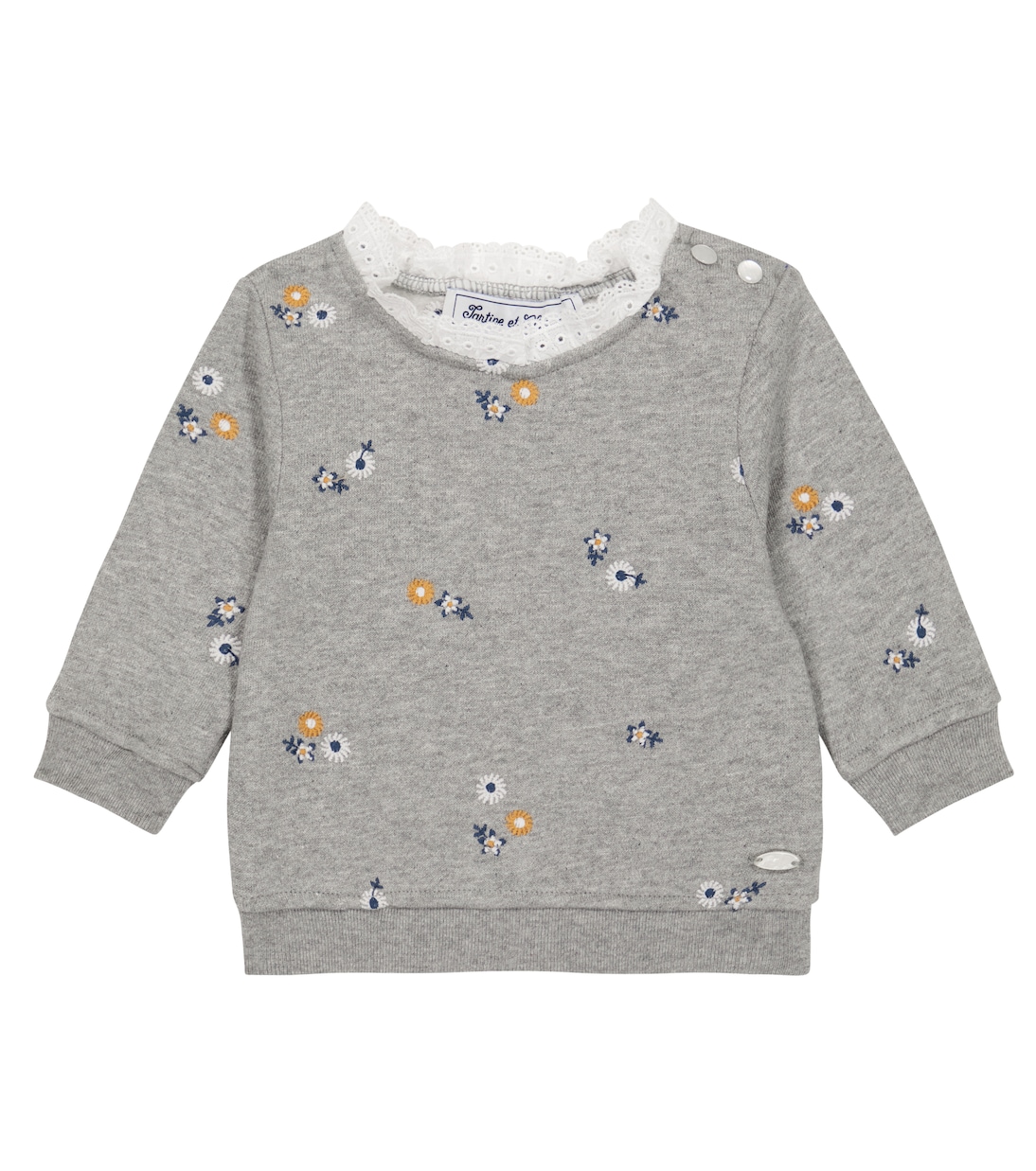 Baby embroidered cotton sweatshirt | Tartine et Chocolat