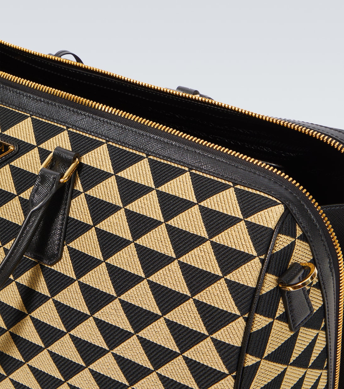 Symbole Large jacquard travel bag | Prada