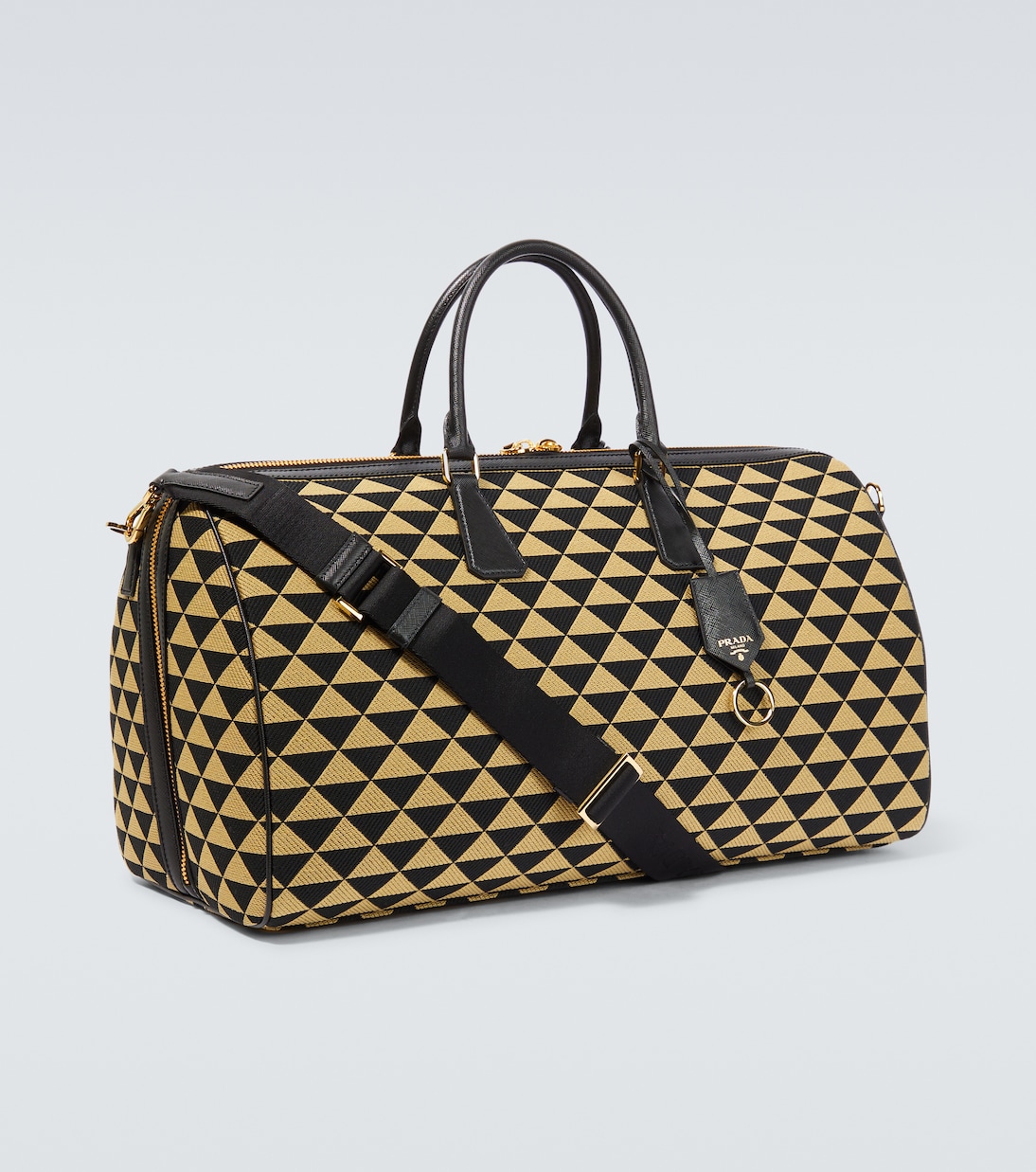 Symbole Large jacquard travel bag | Prada